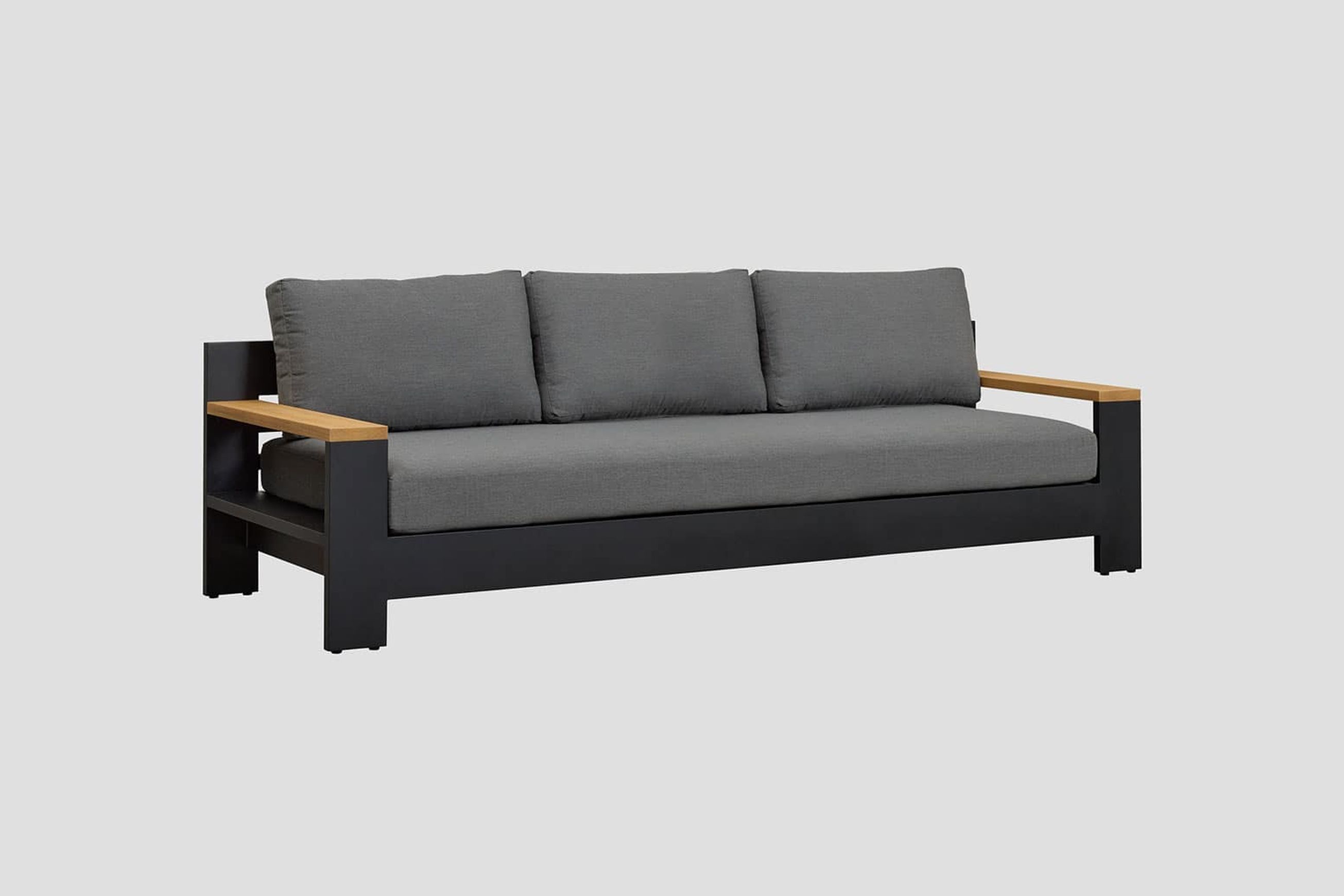Mackenzie Alu Triple Sofa