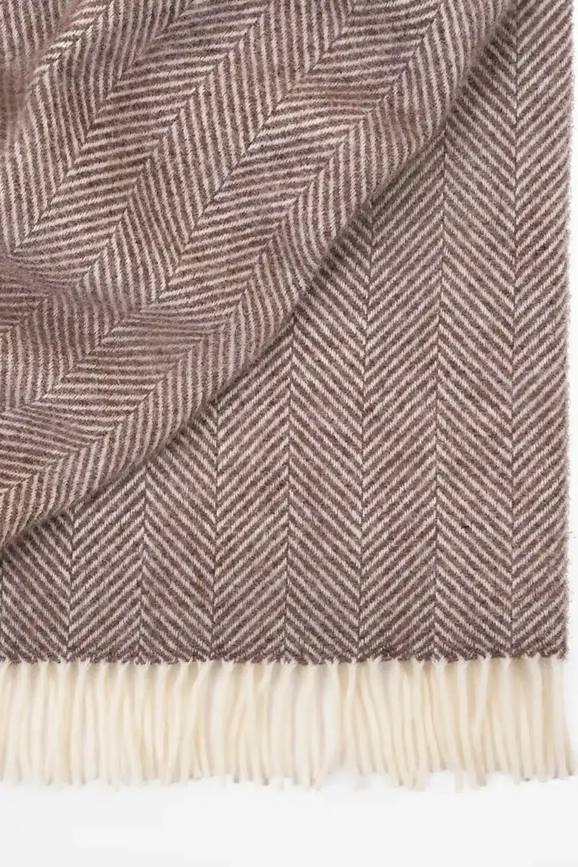 Weave Home Magnus Throw Blanket - Cocoa | 100% Wool