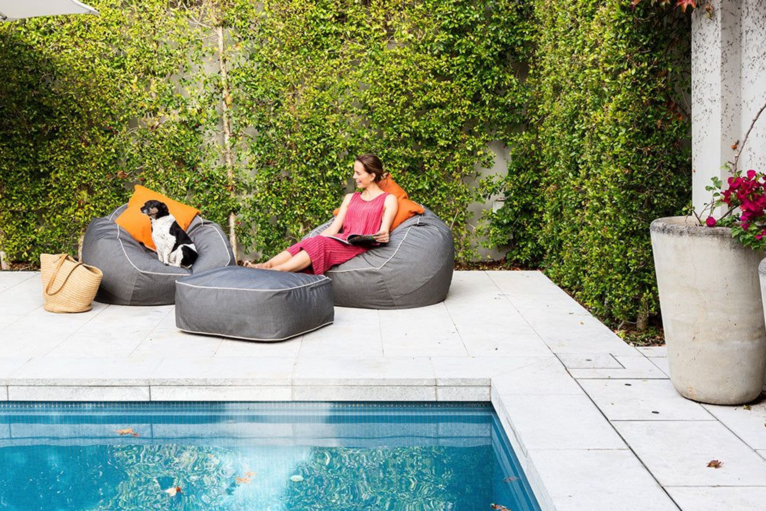 Marine Bean Ottoman