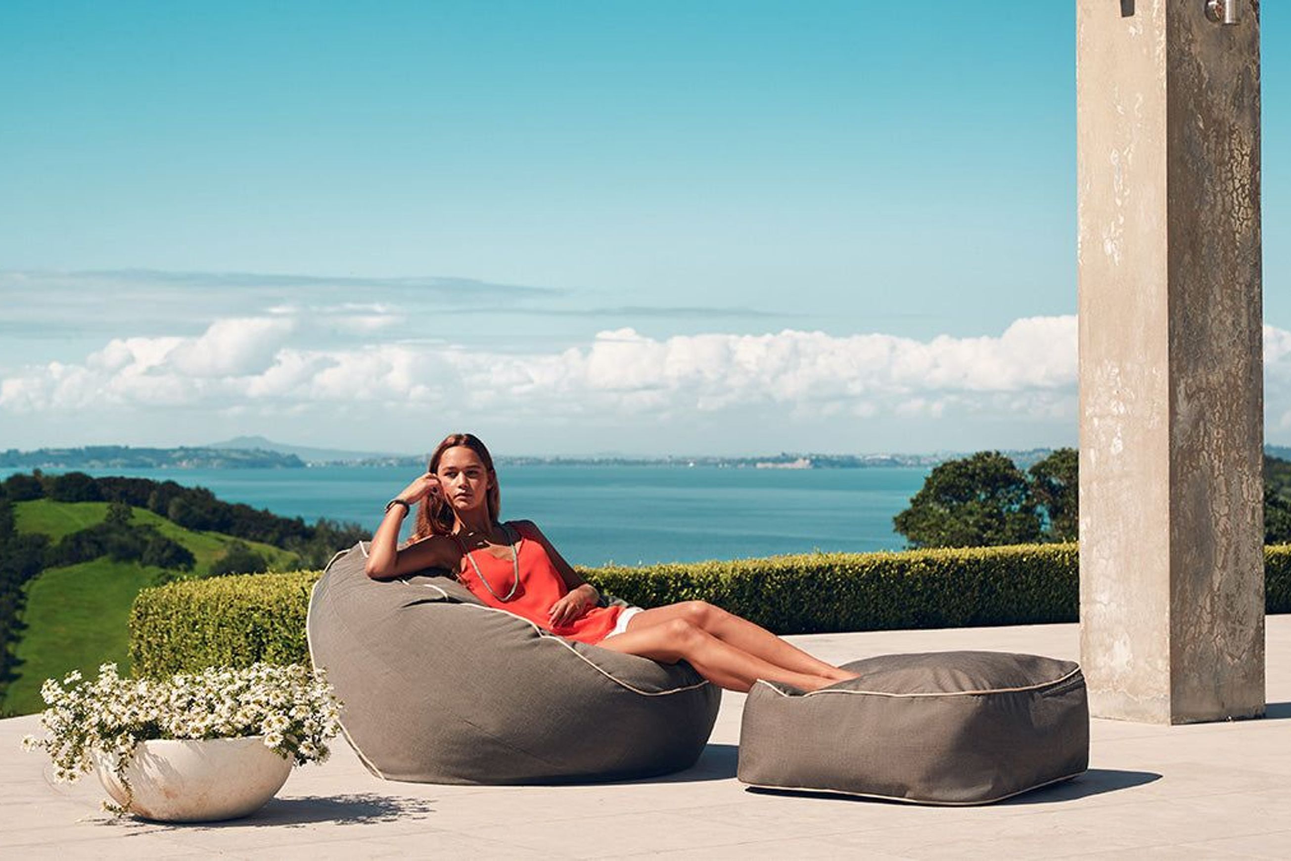 Marine Bean Ottoman