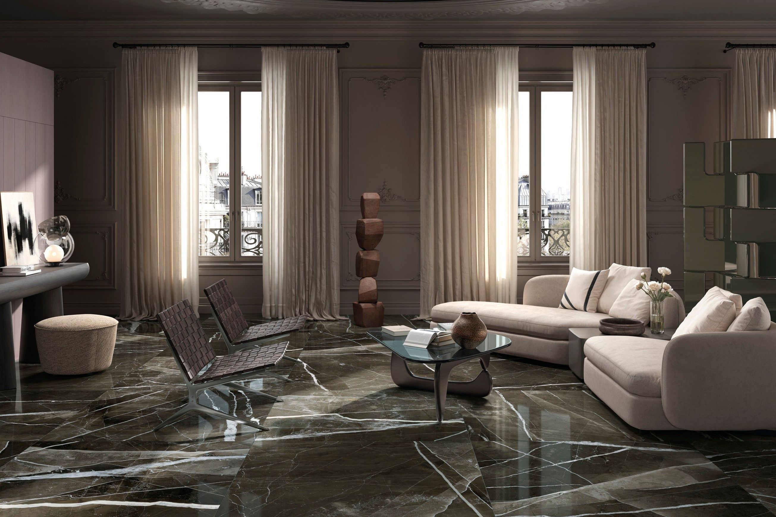 Black Calacatta Polished 60x60