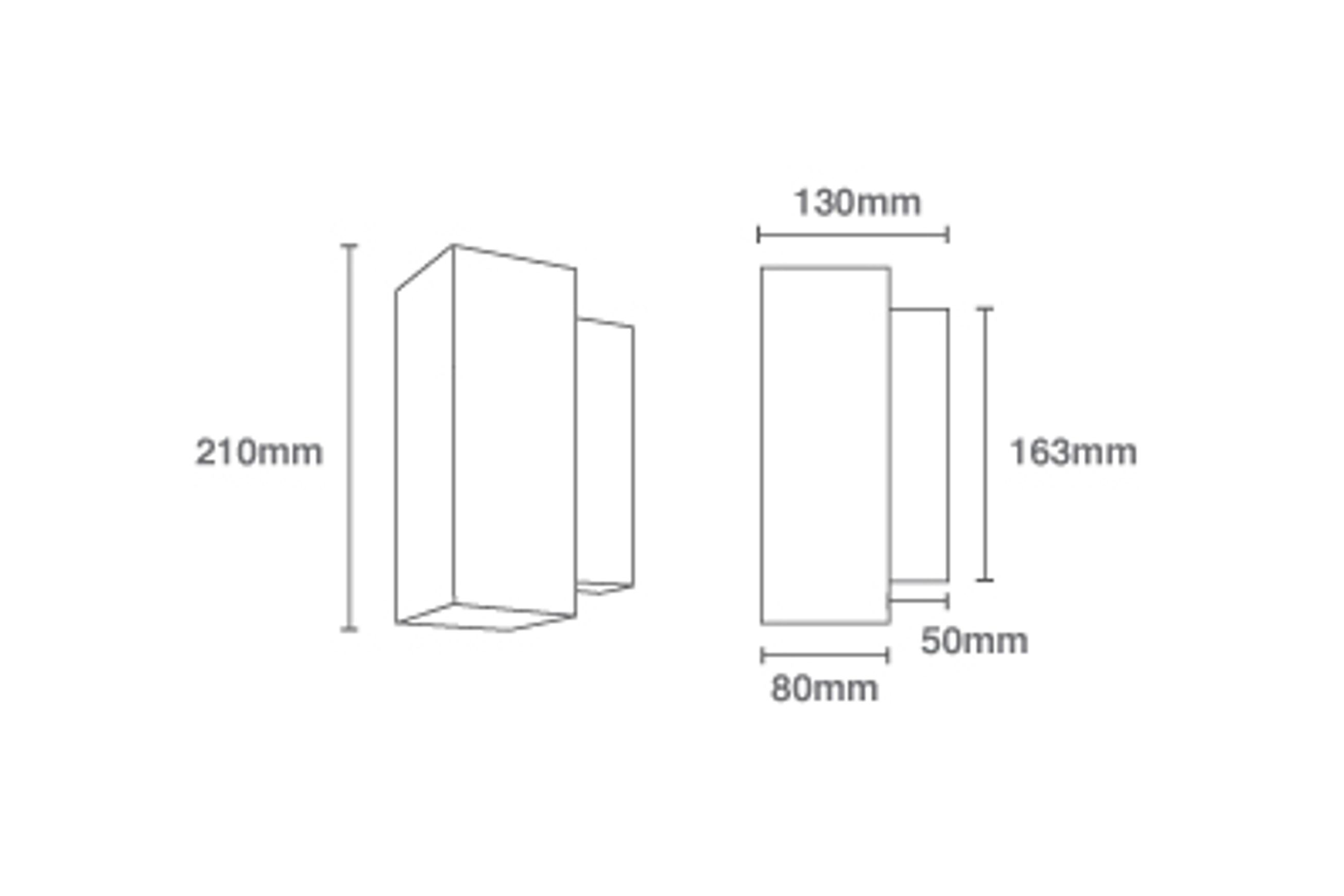 Mondo Blok Up Down Small Wall Light