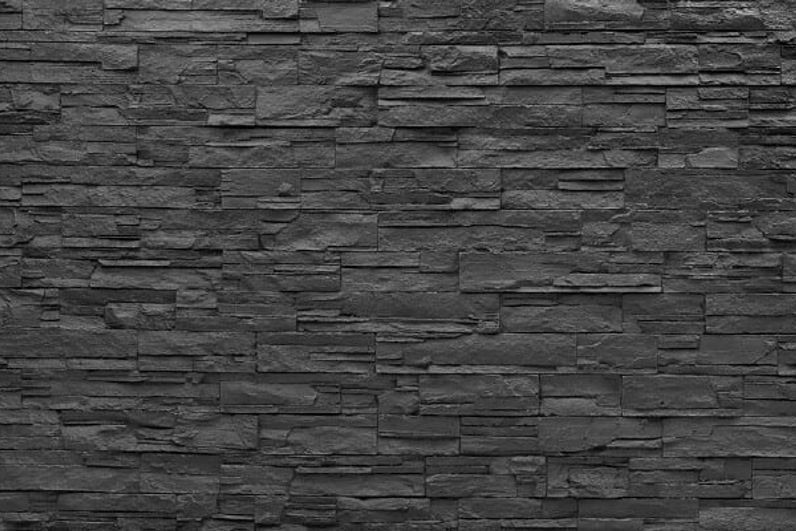 Strata Stone Wall Panels by Muros | Black Stacked Stone