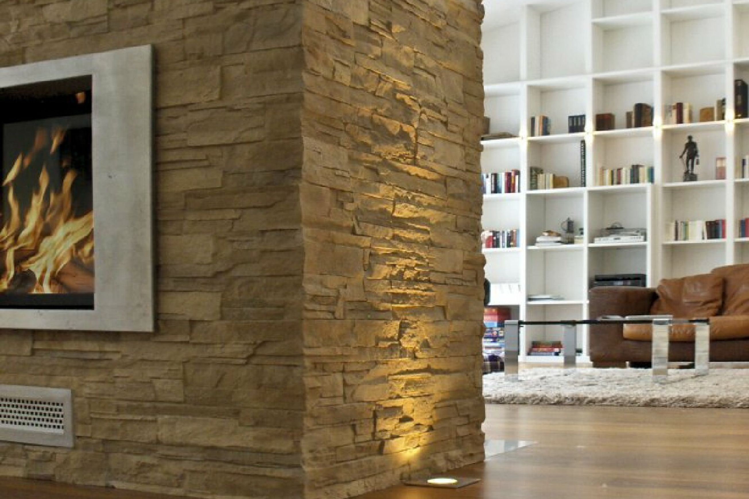 Strata Stone Wall Panels by Muros | Earth Stacked Stone