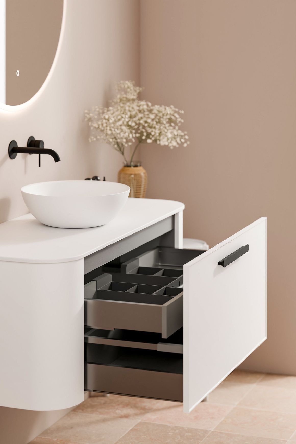 Nature 1200 Vanity | Inset Basin