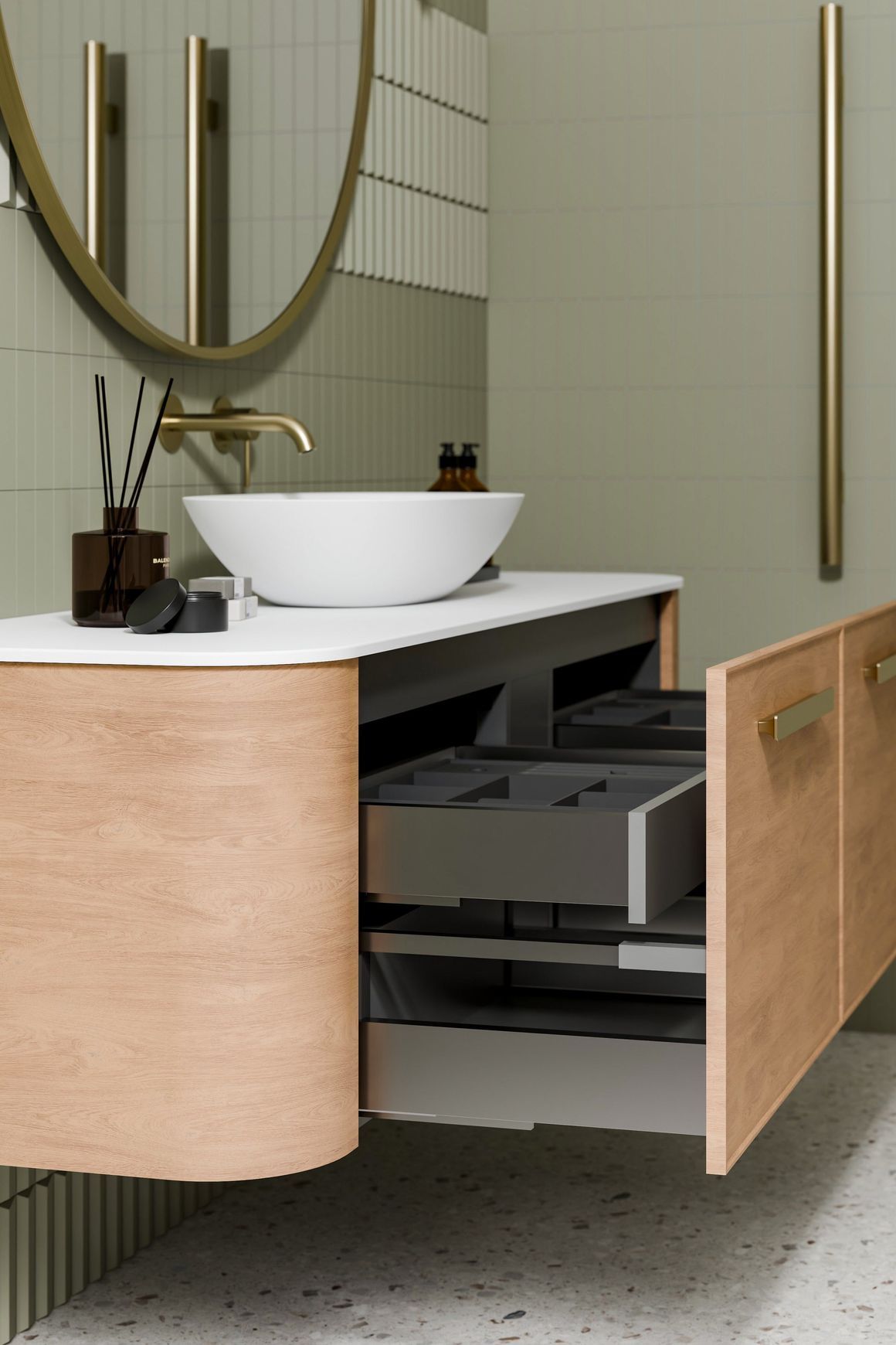 Nature 1500 Vanity | Single Inset Basin