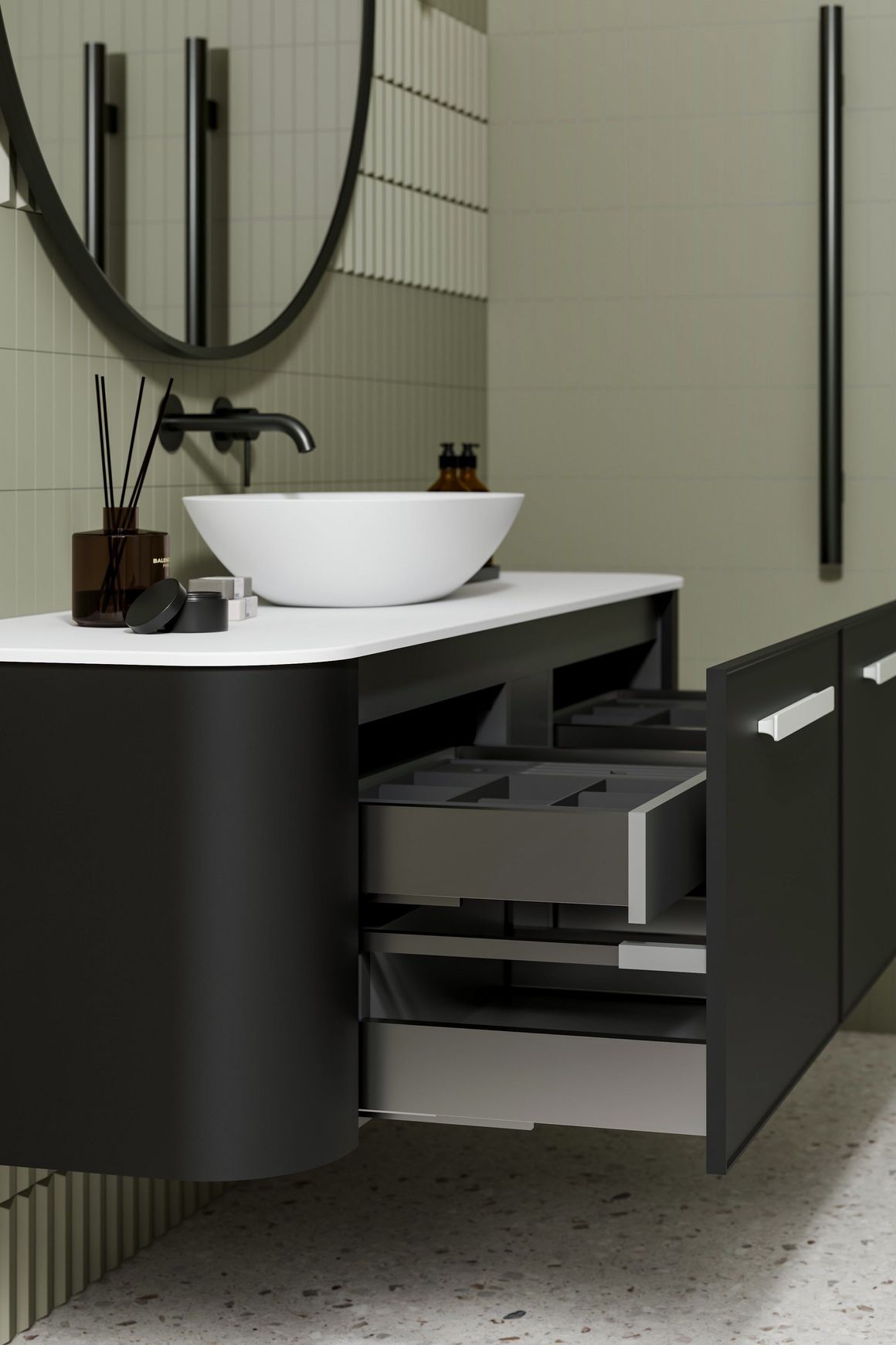 Nature 1500 Vanity | Single Inset Basin