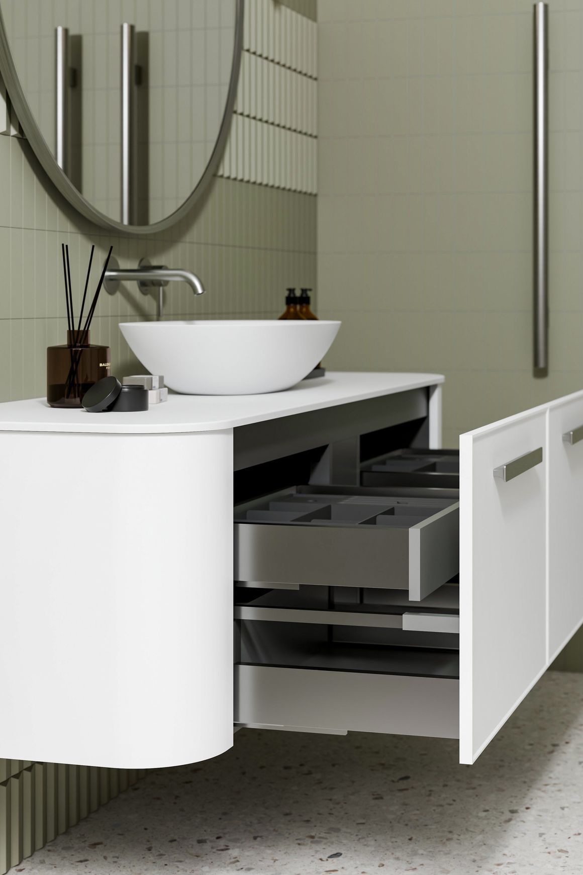 Nature 1500 Vanity | Single Inset Basin