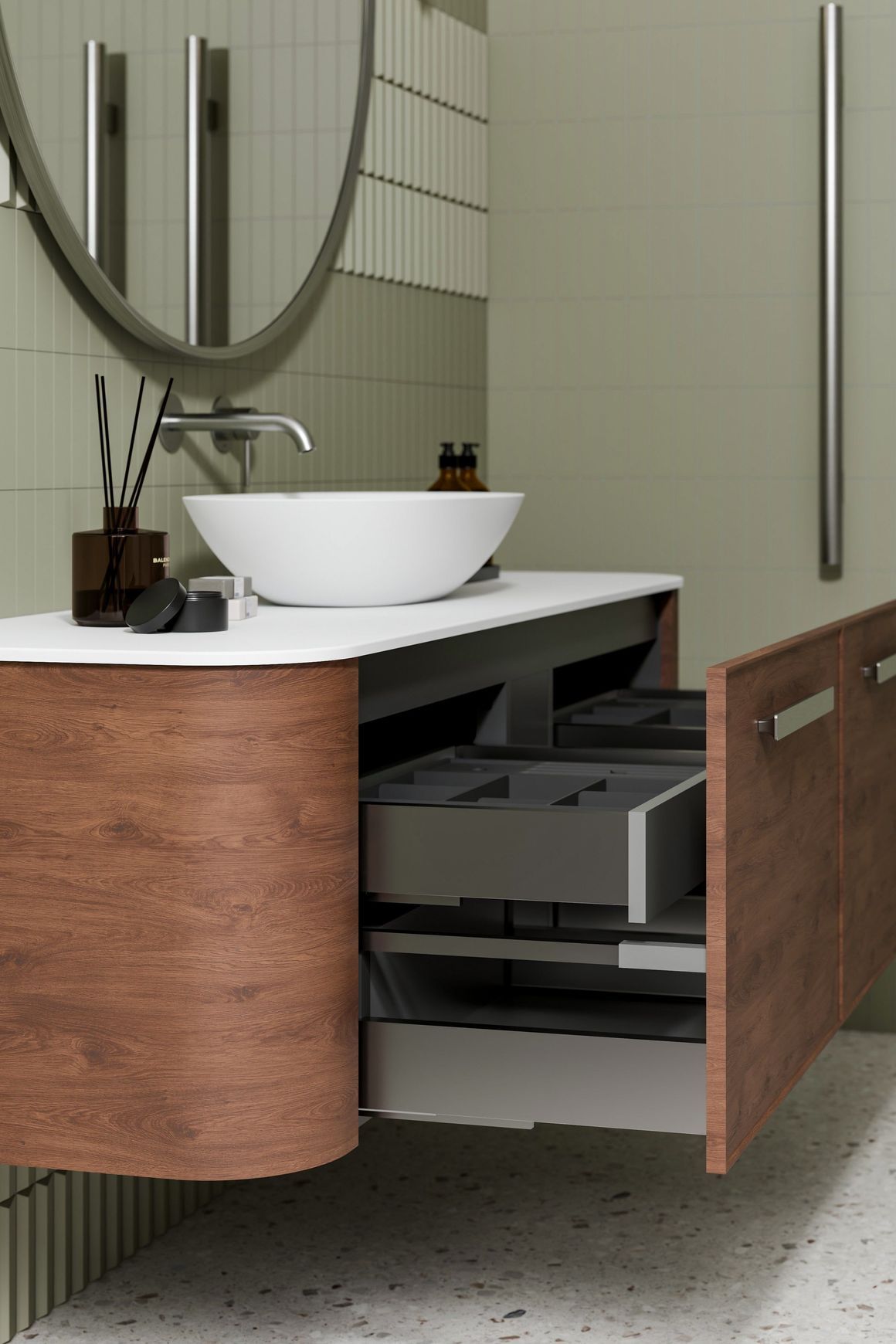 Nature 1500 Vanity | Single Inset Basin