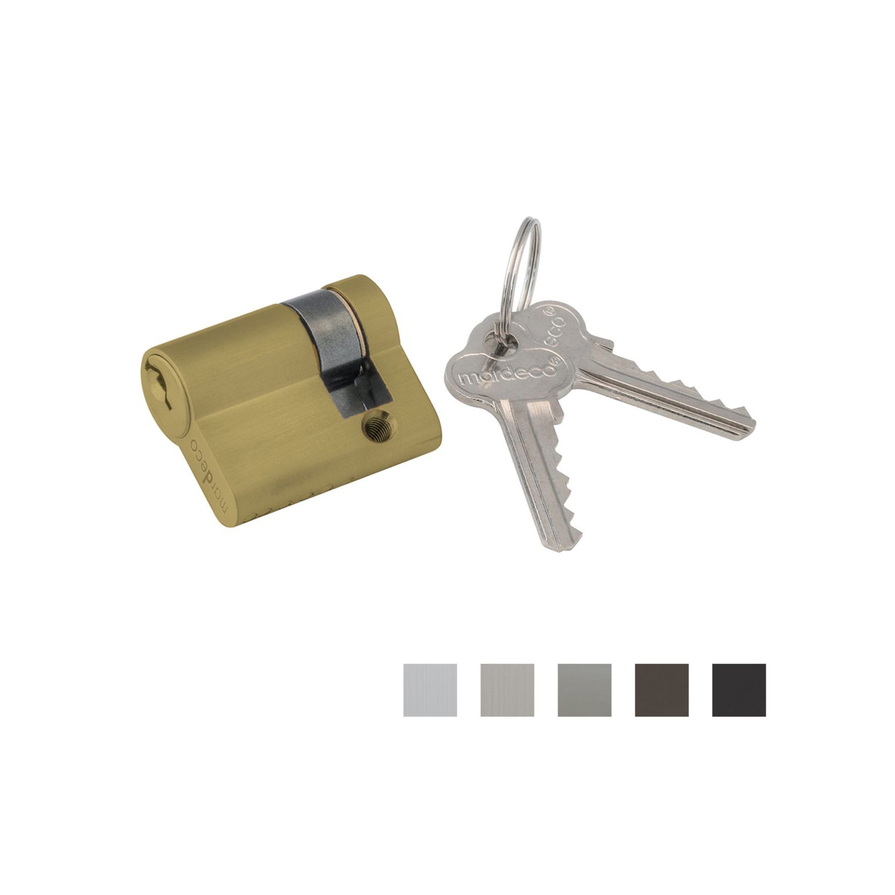 Mardeco 'M' Series C4 Euro Cylinder for 8104/SET Euro Lock Flush Pull - Available in Various Finishes and Sizes