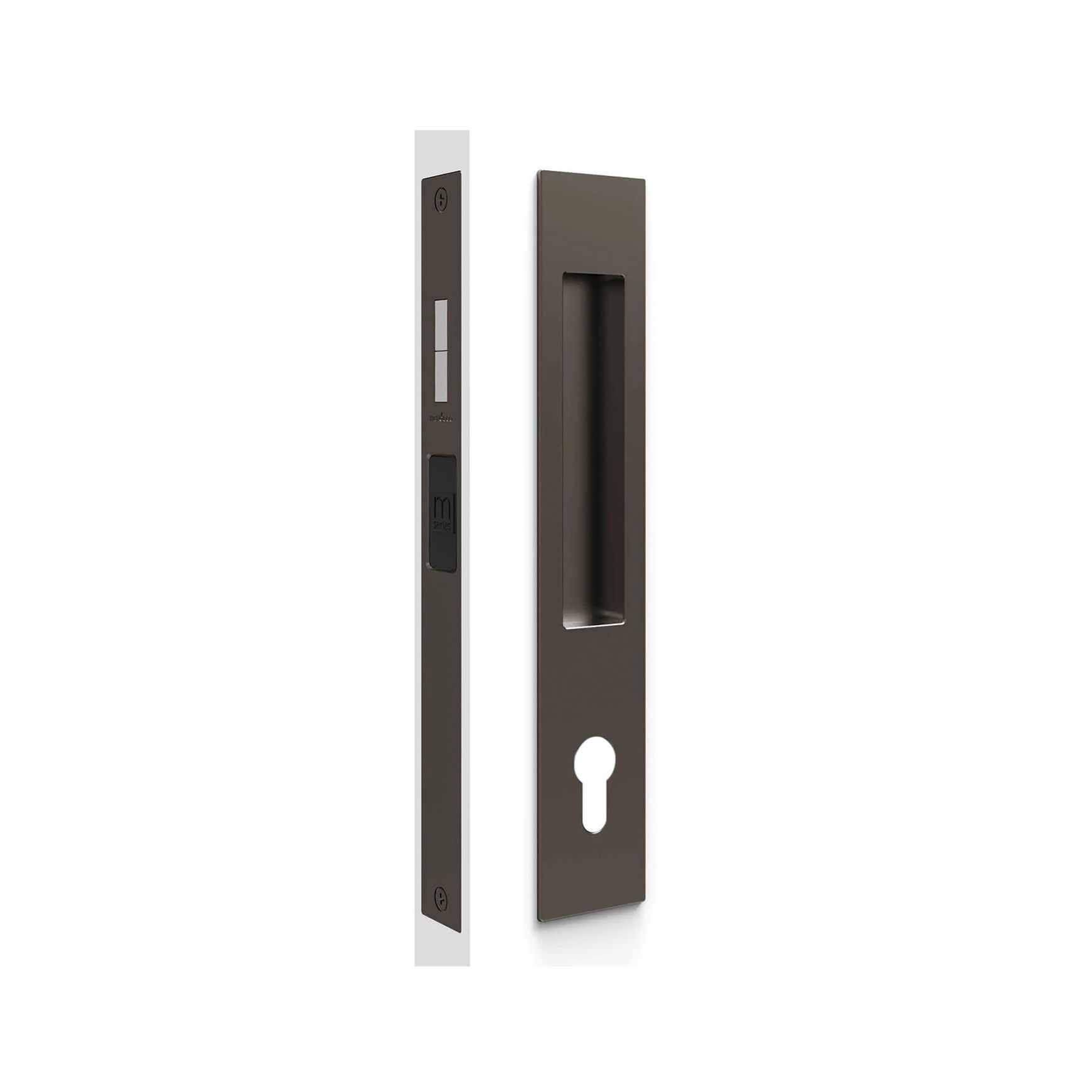 Mardeco 'M' Series Flush Pull Euro Lock Set Key Locking Bronze for Timber and Aluminum Doors BR8104/SET *No Cylinder*