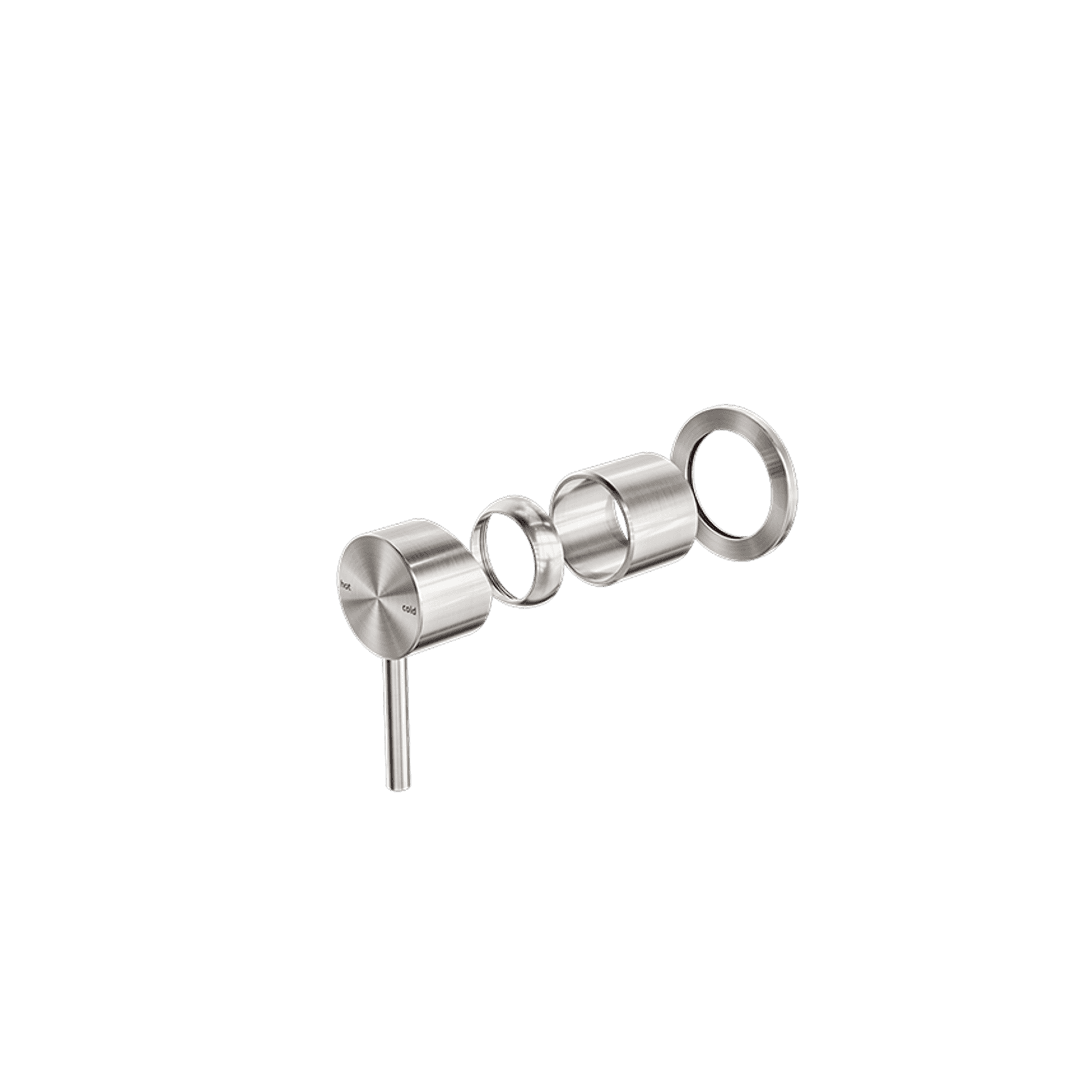 Zen SS316L Shower Mixer Trim Kits | Brushed Nickel