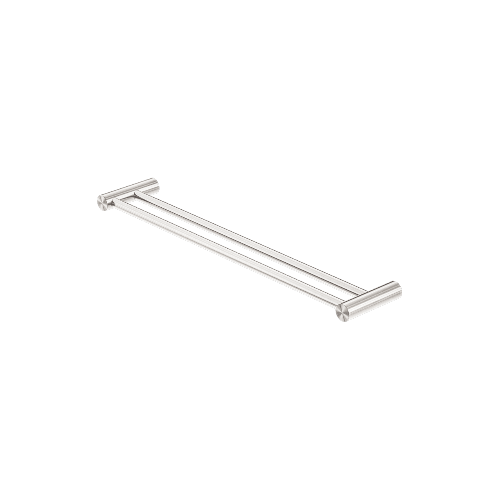 Zen SS316L Double Towel Rail 800mm | Brushed Nickel