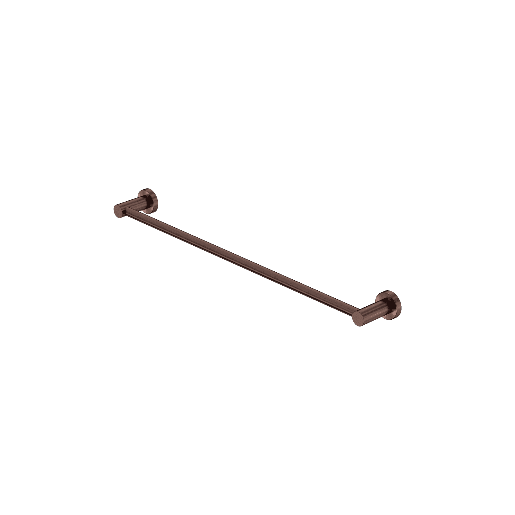 Mecca Single Towel Rail 600mm Rome Bronze