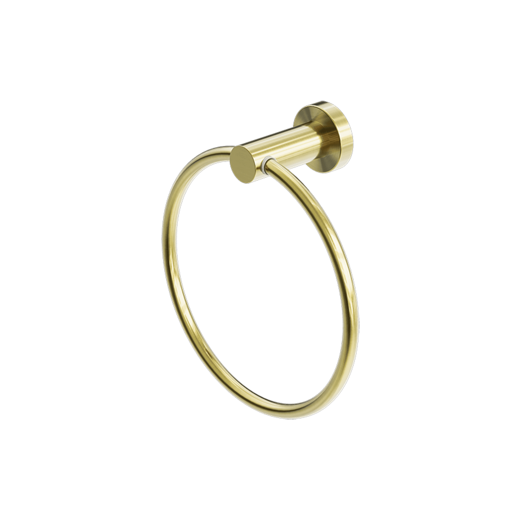 Mecca Hand Towel Ring Brushed Gold