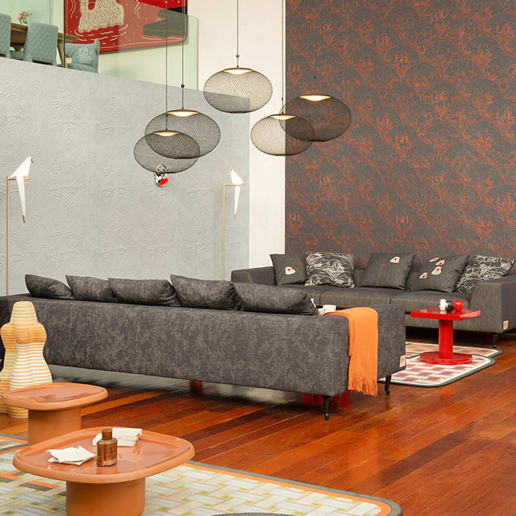 NR2 Medium Suspension Lamp - Black