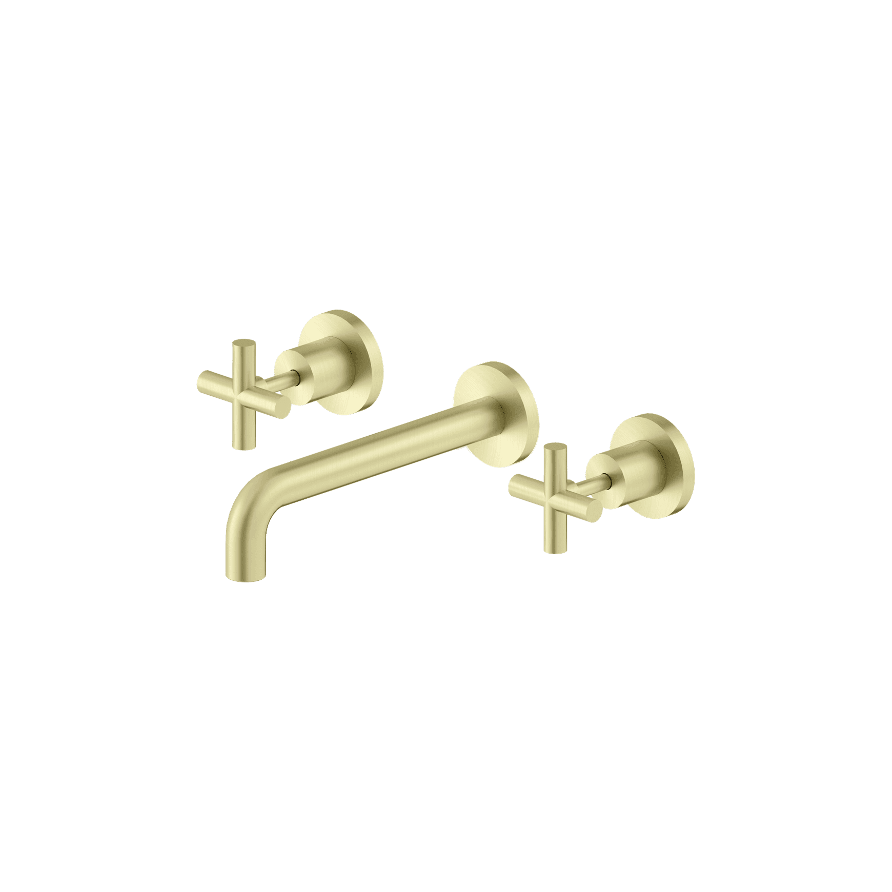 X Plus Wall Basin Set 215mm Brushed Gold