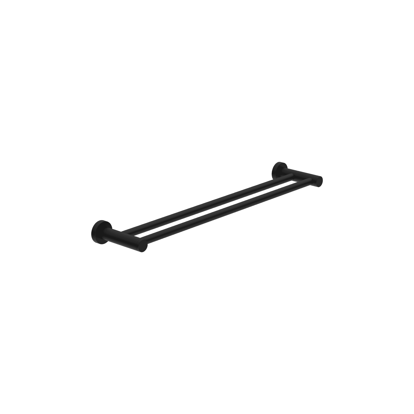 Dolce II Double Towel Rail 600mm Matte Black