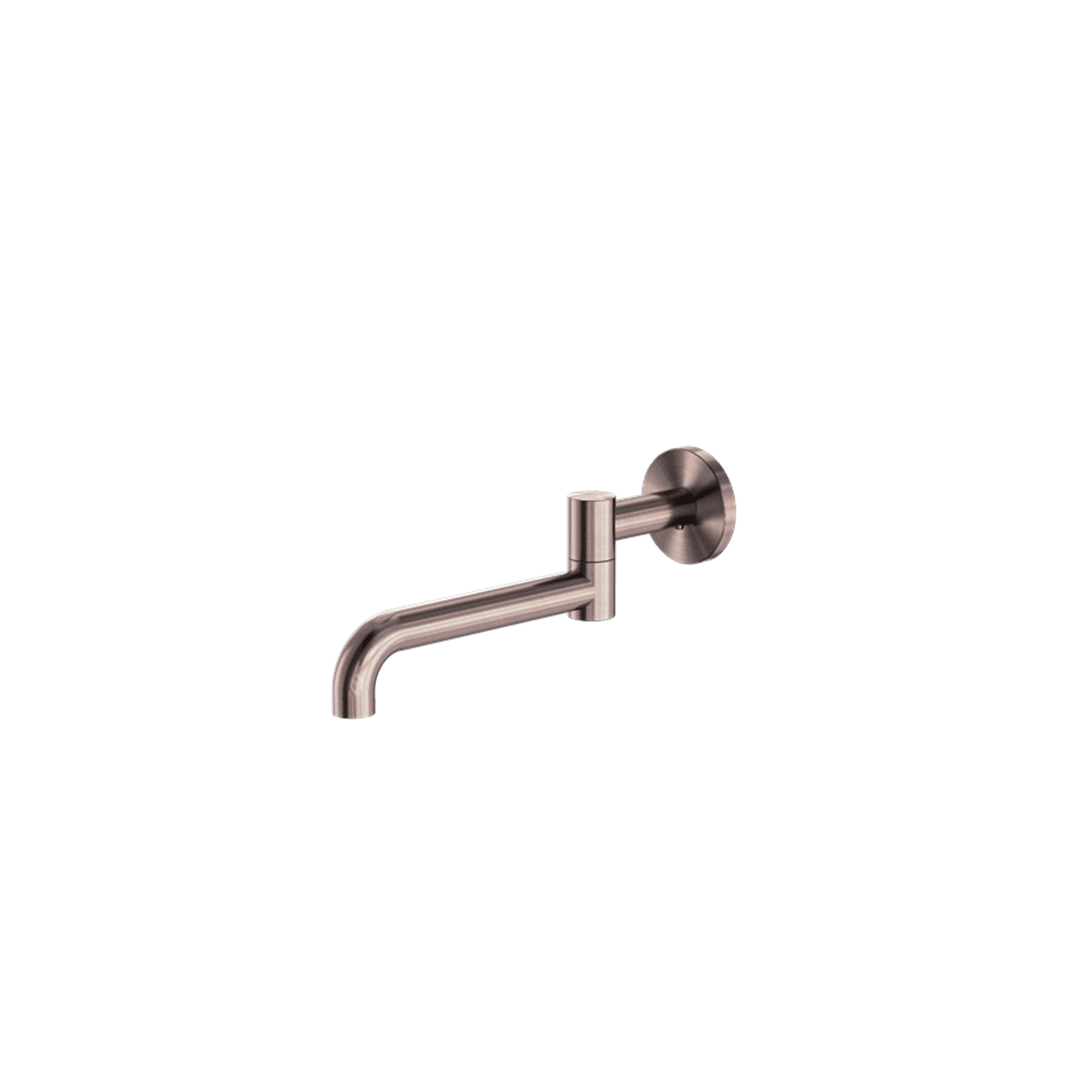Mecca Wall Mounted Swivel Bath Spout Only 225mm Brushed Bronze