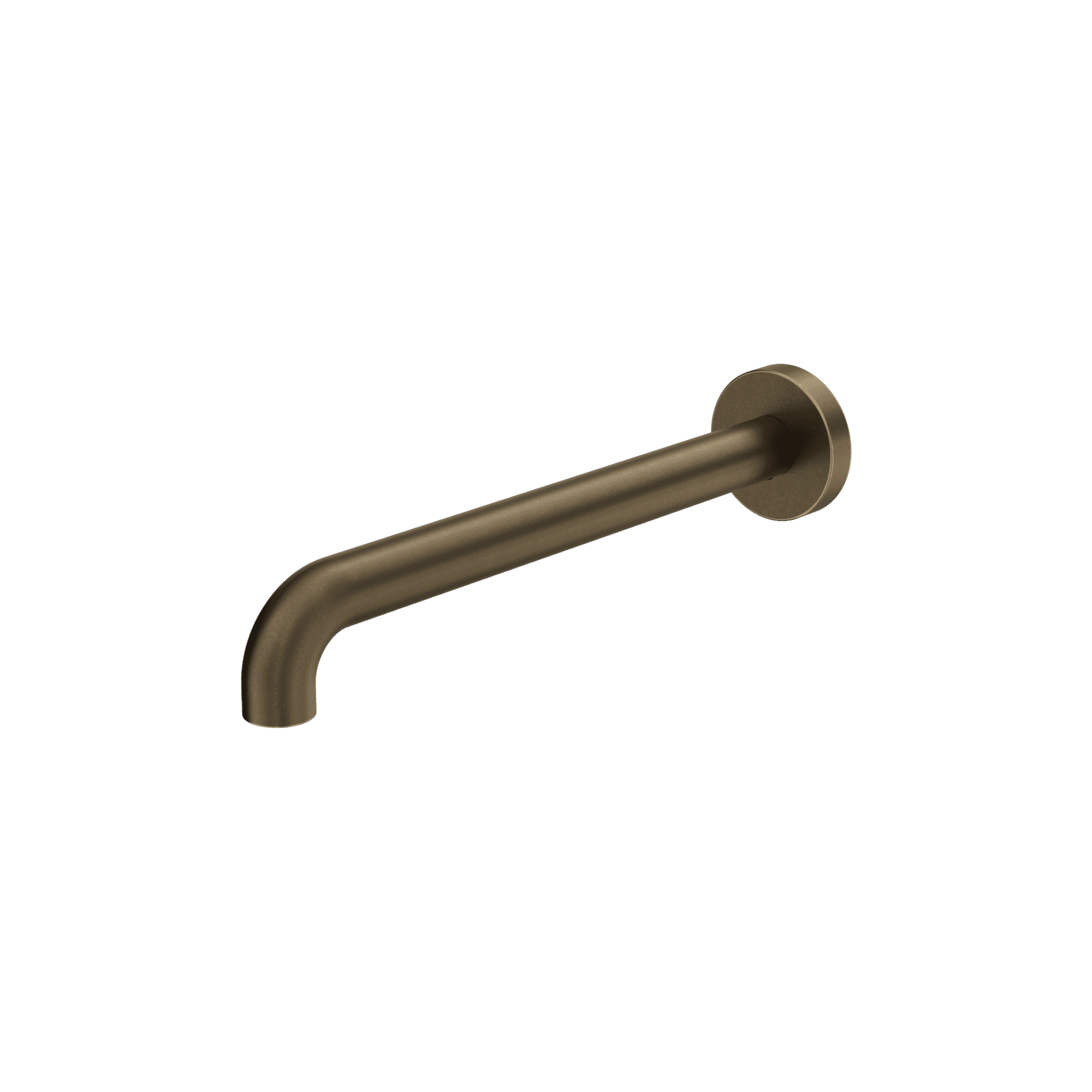 Mecca Basin/Bath Spout Only 260mm II Tumbled Antique Brass