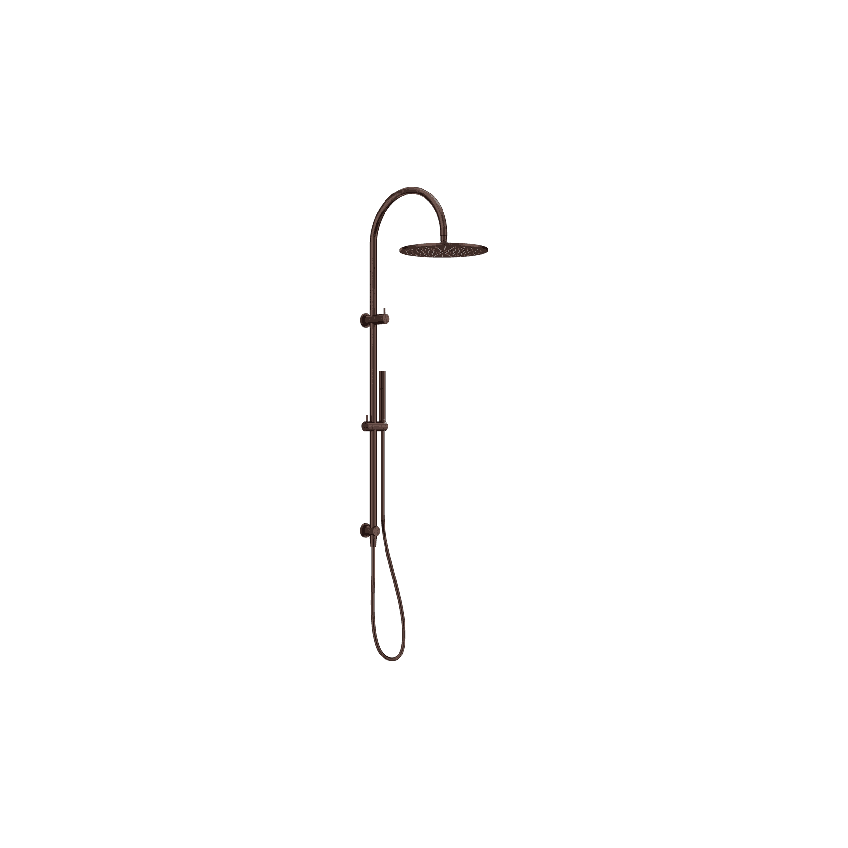 Mecca Twin Shower With Slim Hand Shower Rome Bronze