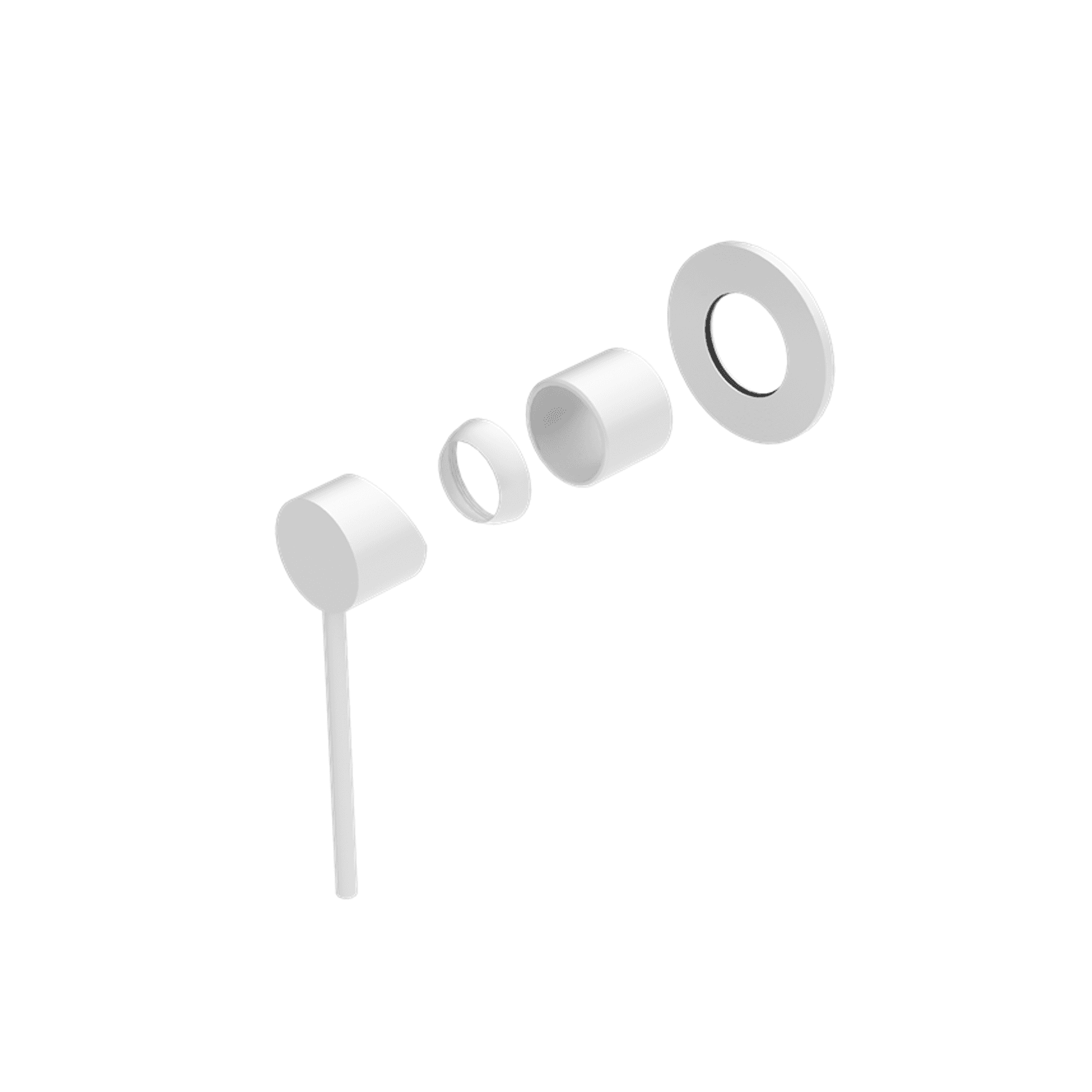 Mecca Care Shower Mixer Trim Kits Only Matte White
