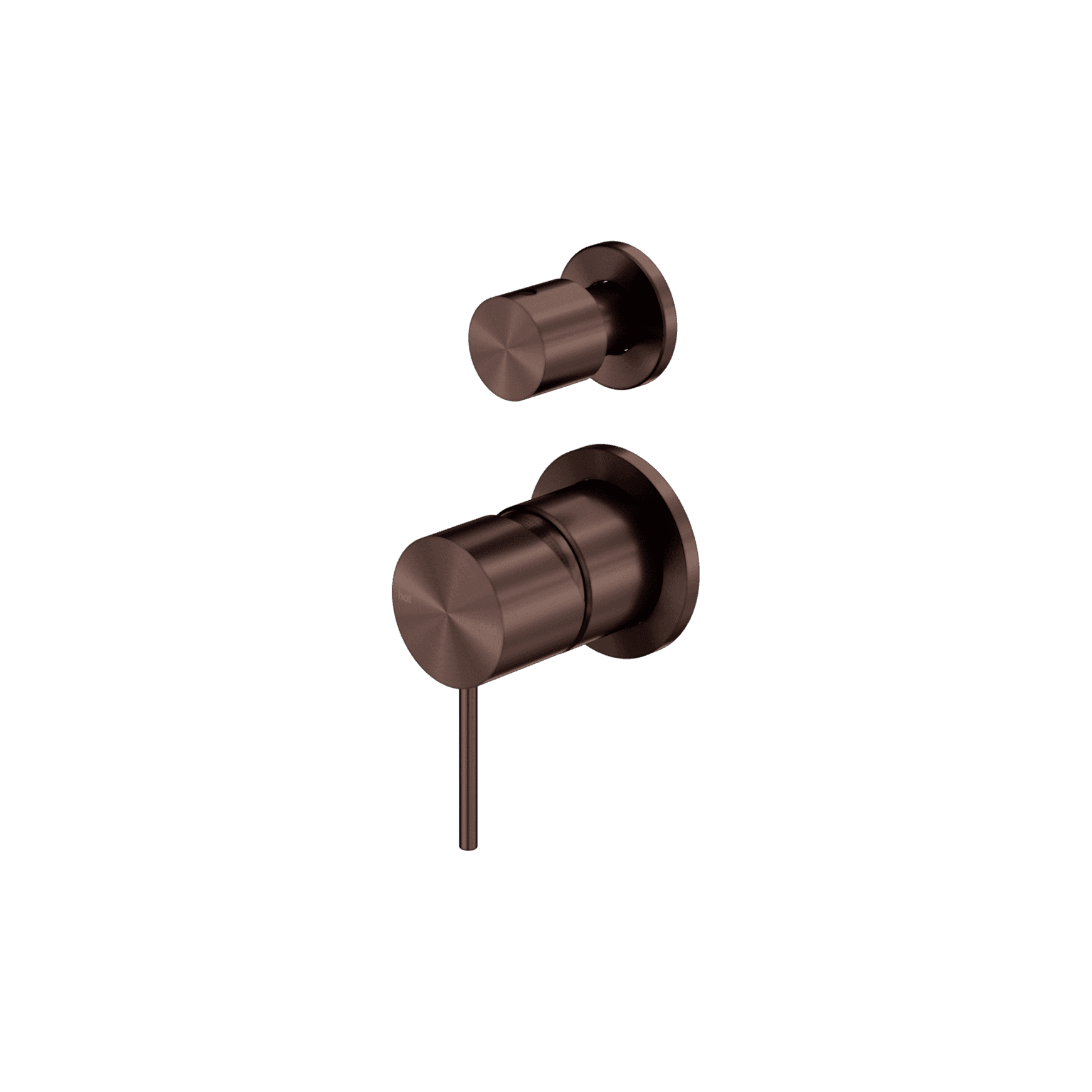 Mecca Shower Mixer With Diverter Separate Back Plate Rome Bronze