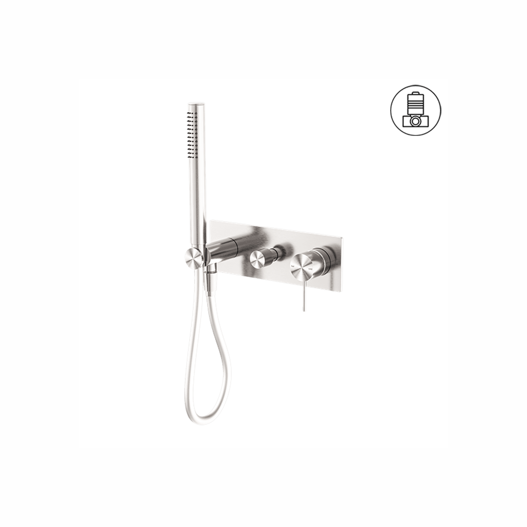 Mecca Shower Mixer Divertor System Brushed Nickel