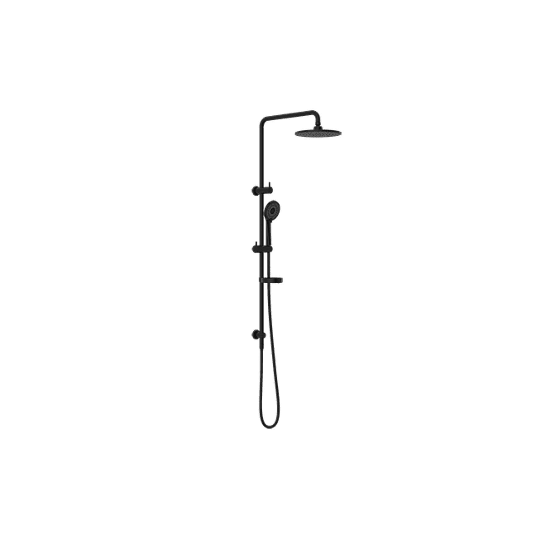 Builder Project Twin Shower Set Matte Black