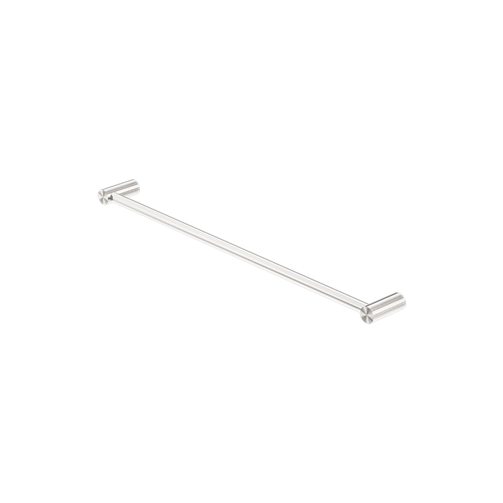New Mecca Single Towel Rail 600mm Brushed Nickel