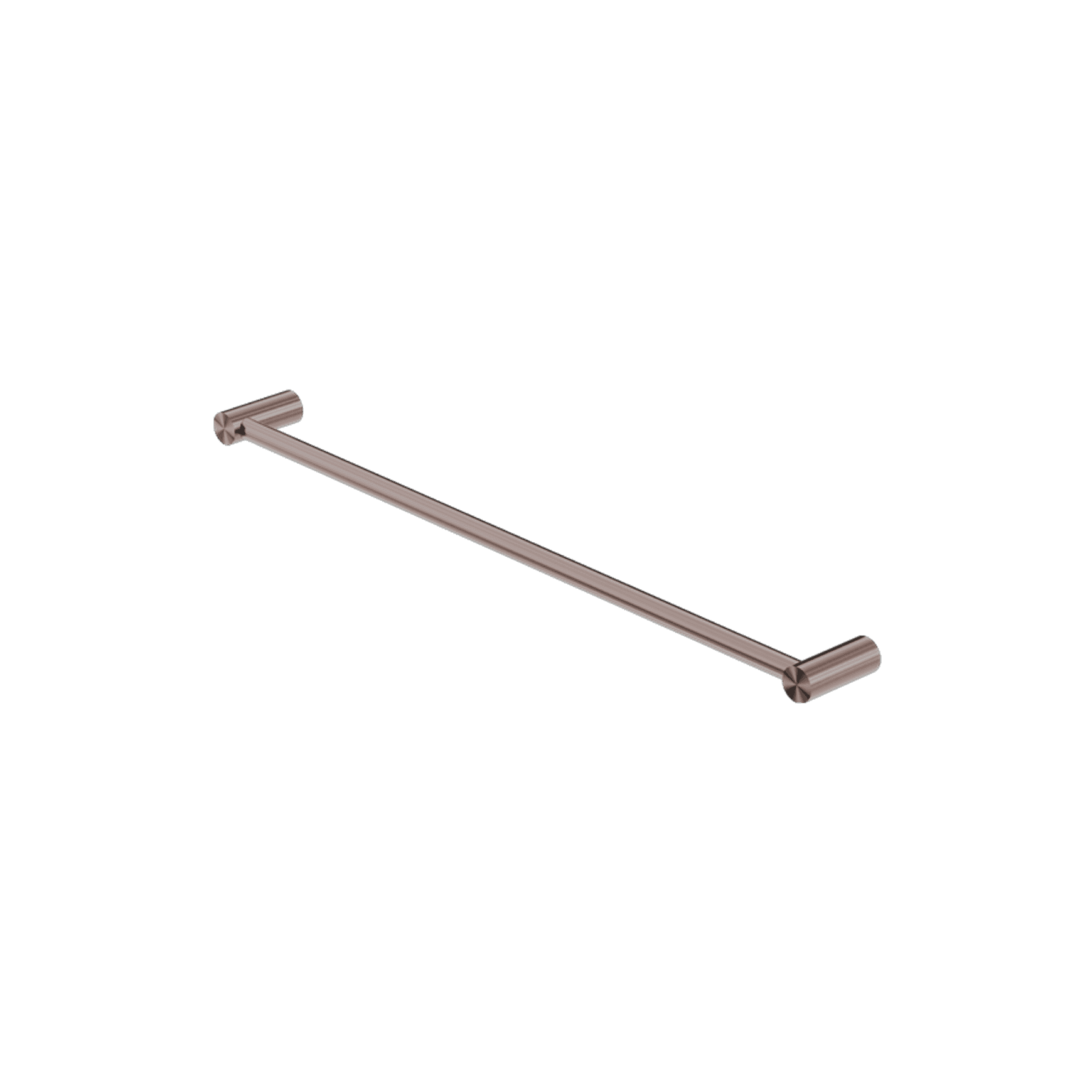 New Mecca Single Towel Rail 600mm Brushed Bronze