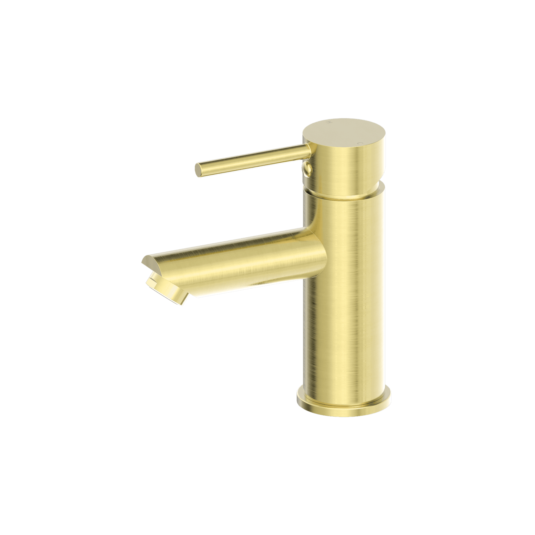 Dolce Basin Mixer Straight Spout Brushed Gold