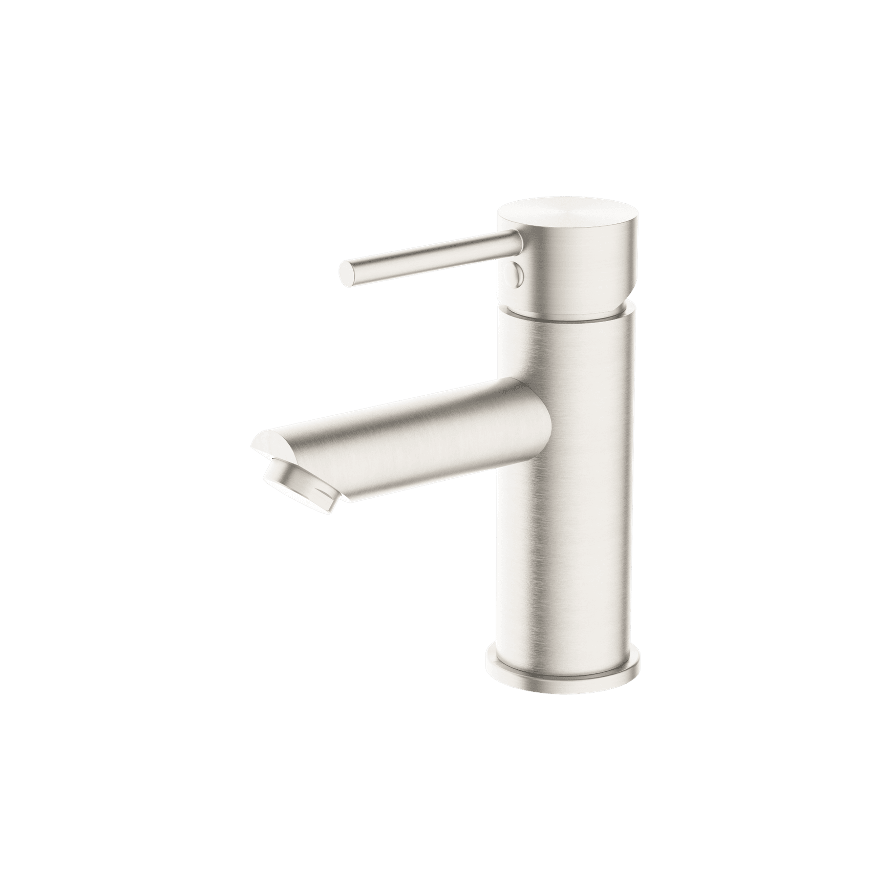 Dolce Basin Mixer Straight Spout Brushed Nickel