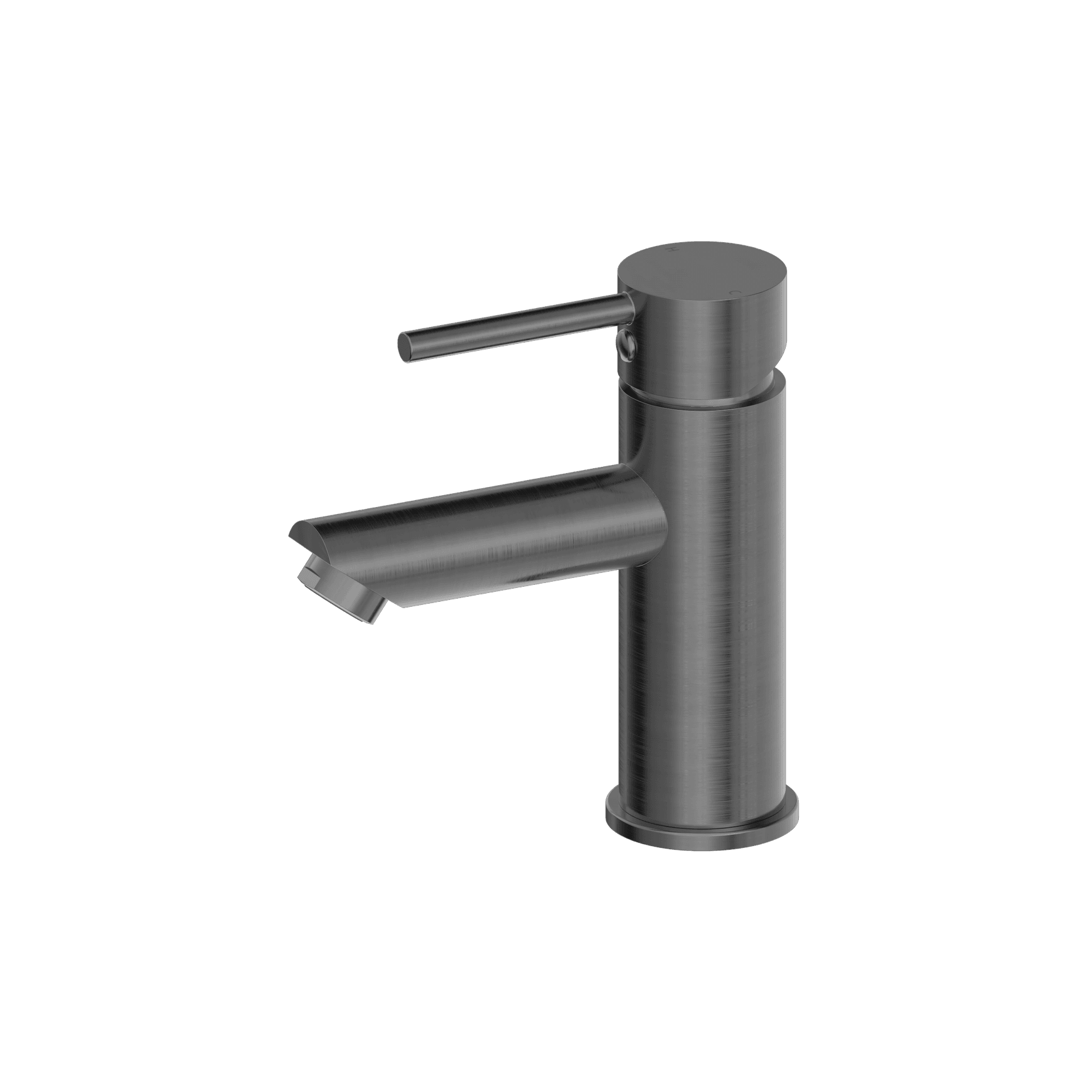 Dolce Basin Mixer Straight Spout Gun Metal