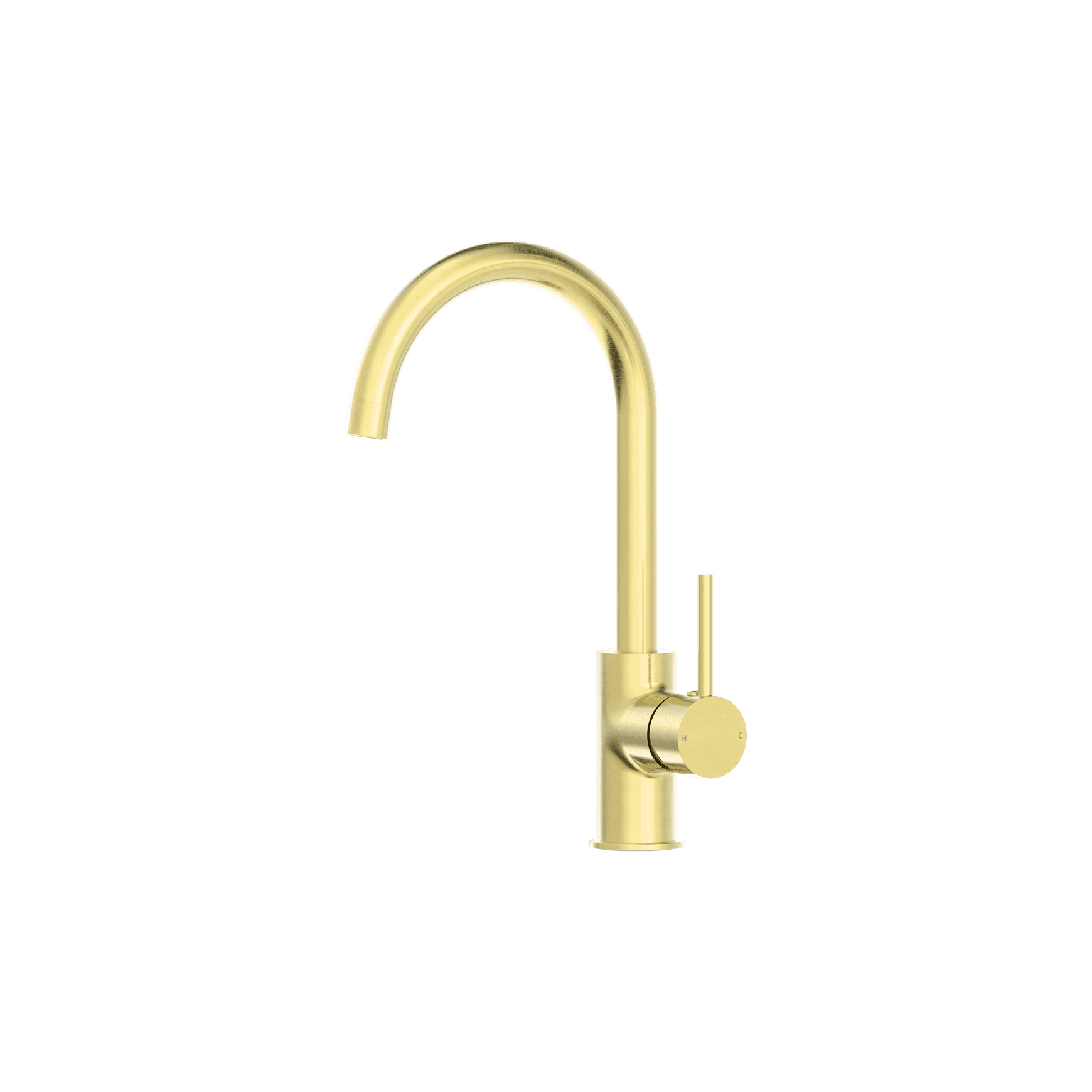 Dolce Kitchen Mixer Gooseneck Brushed Gold