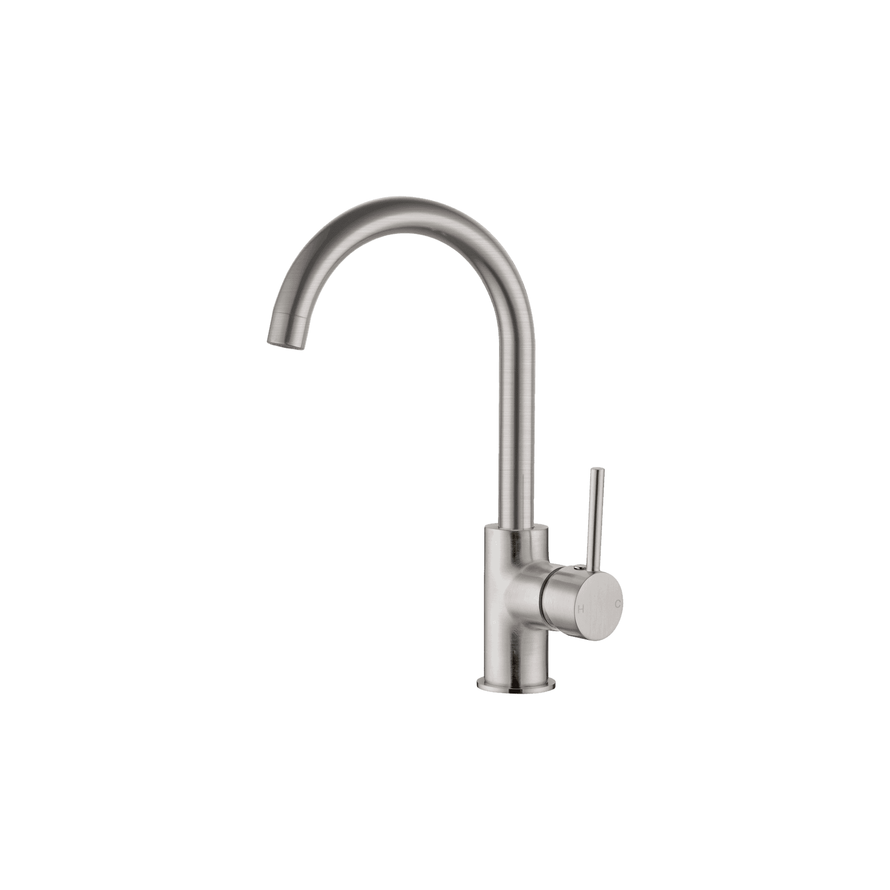 Dolce Kitchen Mixer Gooseneck Brushed Nickel