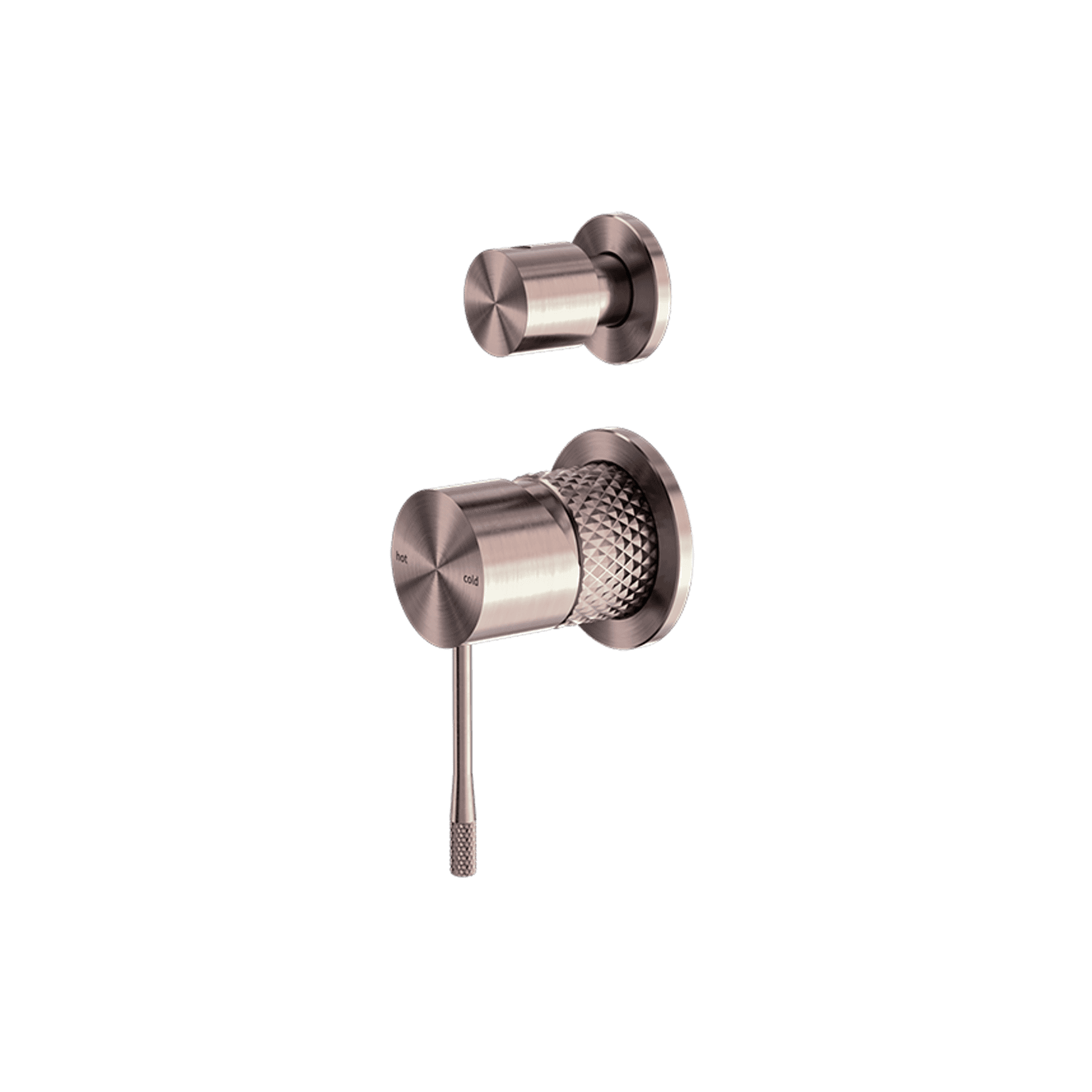 Opal Shower Mixer With Divertor Separate Plate Brushed Bronze