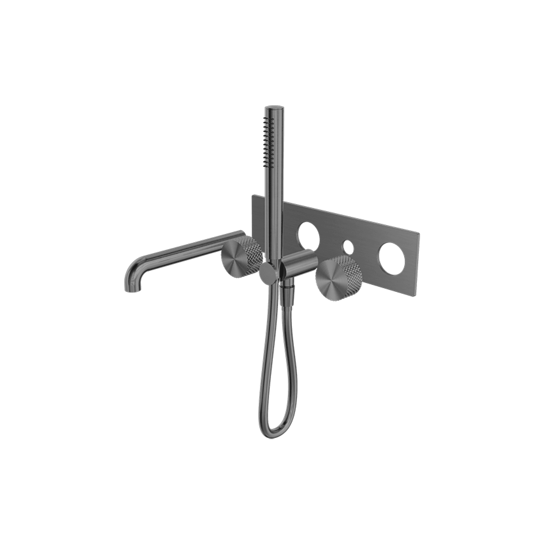 Opal Shower System With Spout 250mm Kit Graphite