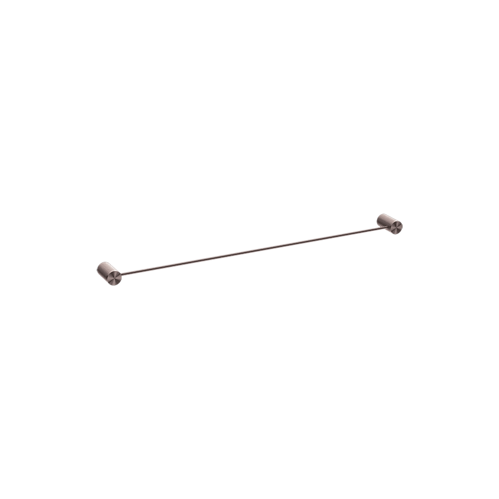 Opal Single Towel Rail 800mm Brushed Bronze