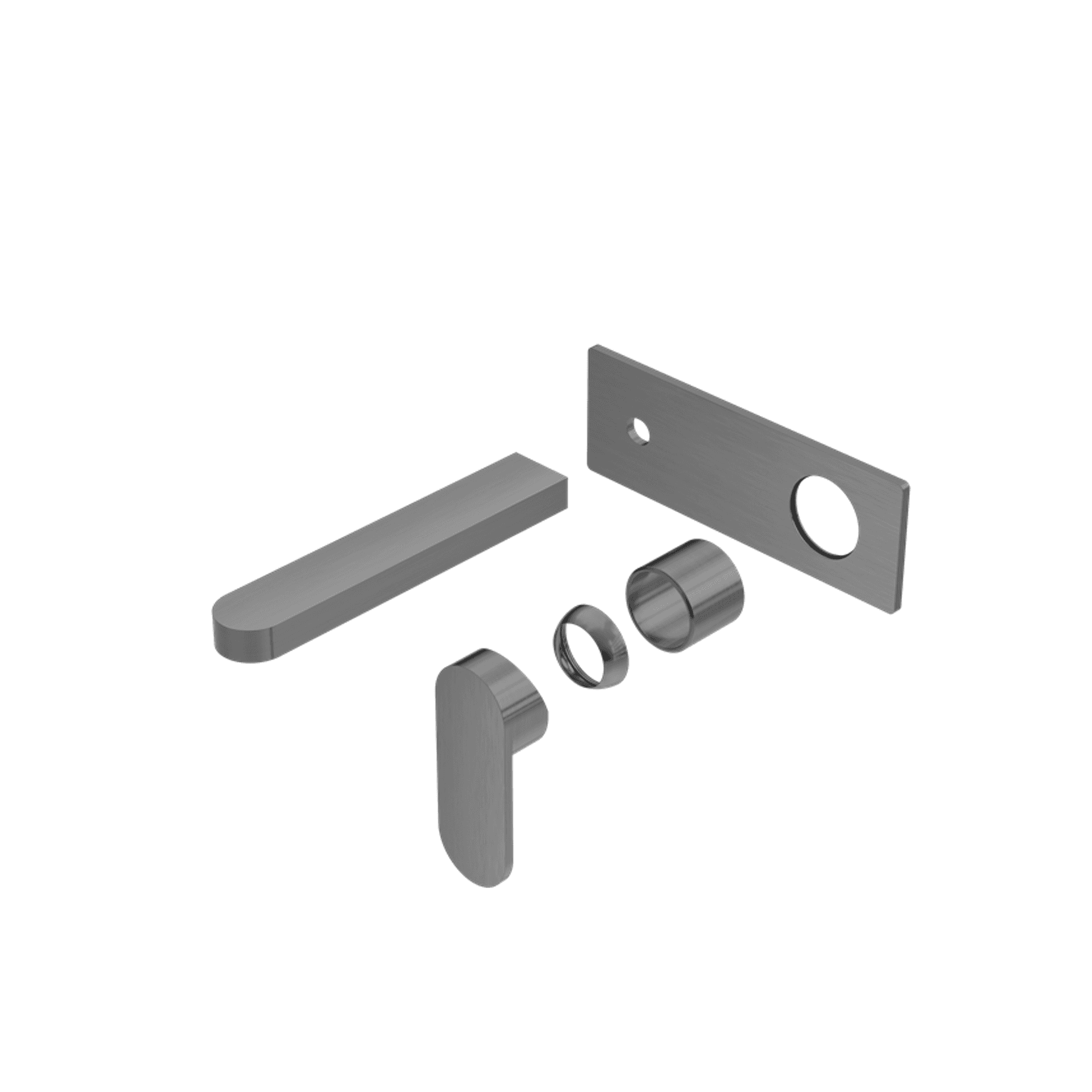 Ecco Wall Basin/Bath Mixer Trim Kits Only Gun Metal