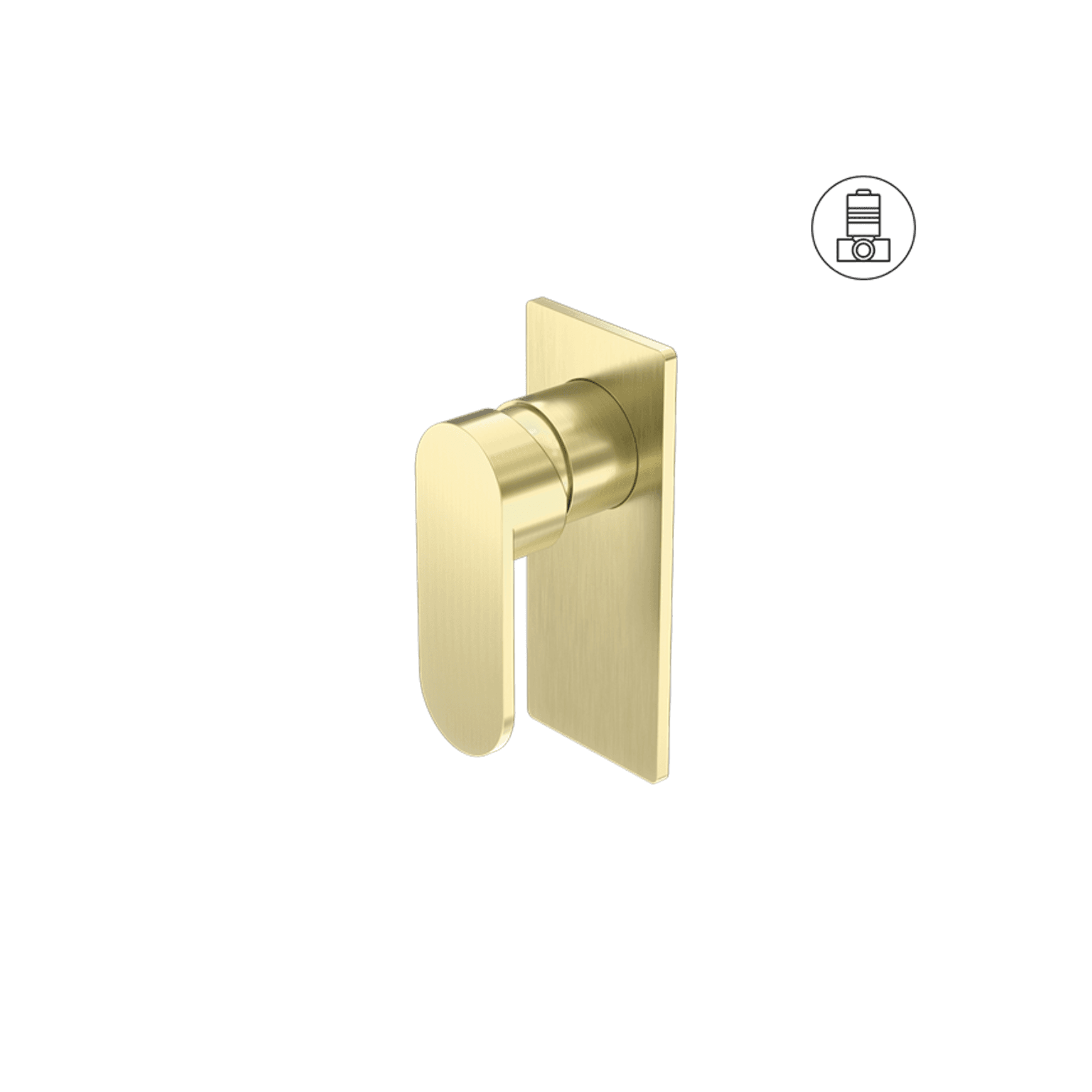 Ecco Shower Mixer Brushed Gold