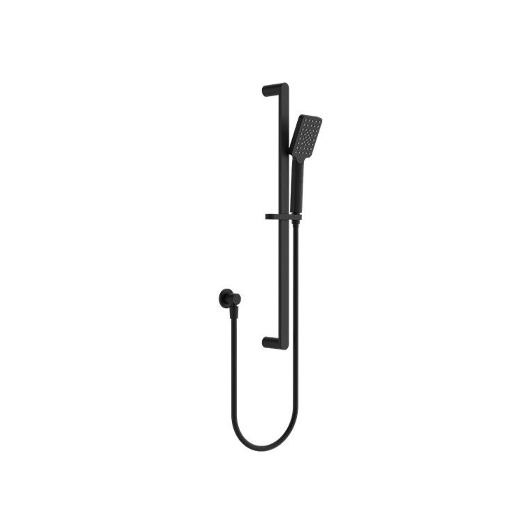 Bianca Shower Rail | Matte Black