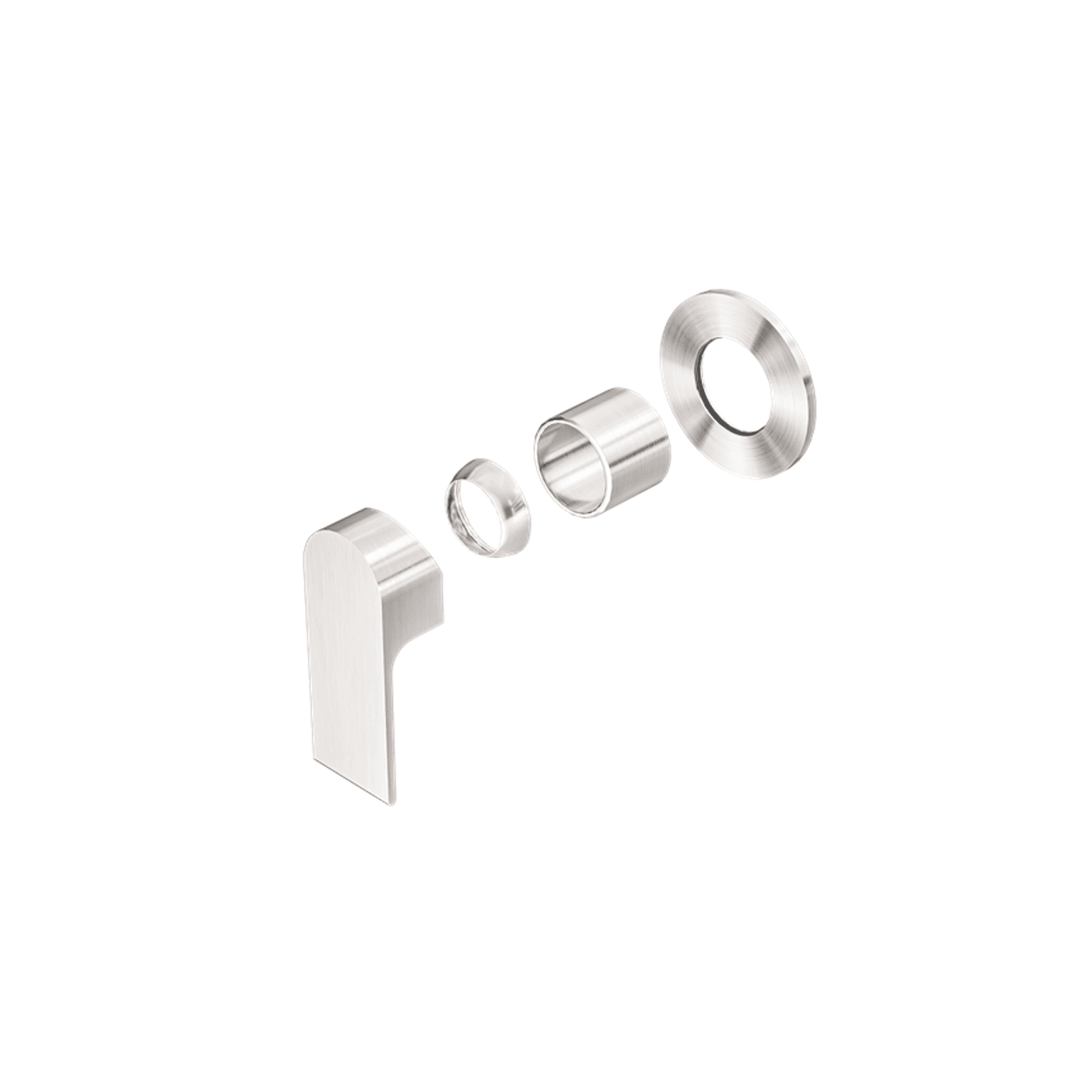 Bianca Shower Mixer 80mm Plate Trim Kits | Brushed Nickel