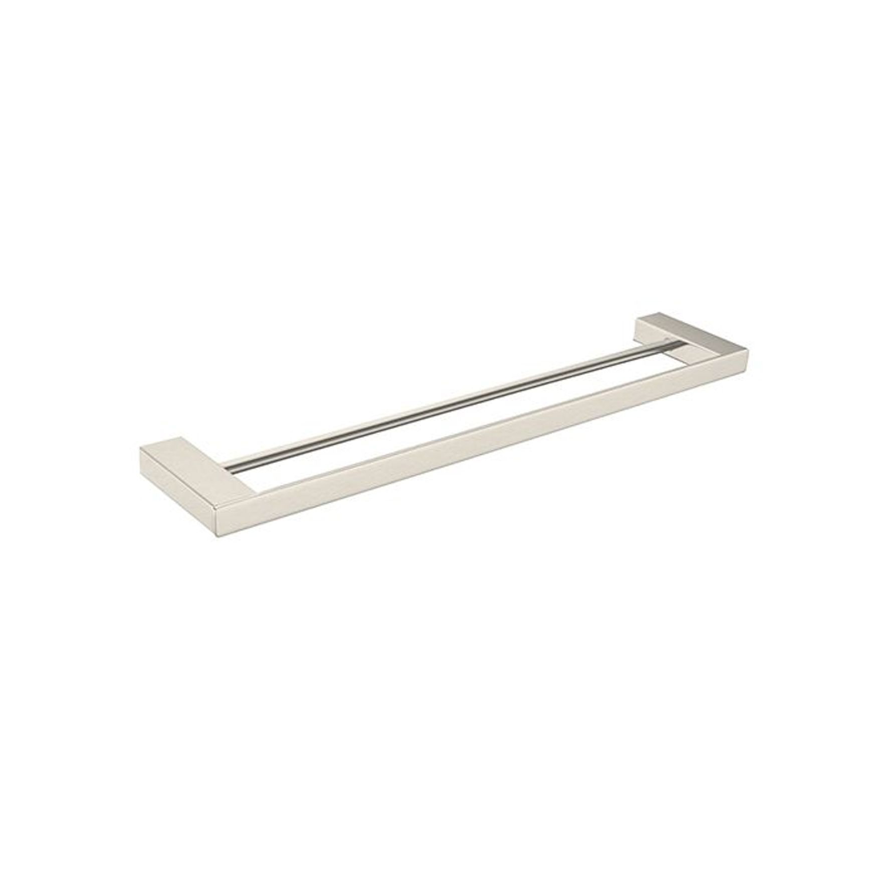 Celia Double Towel Rail 600mm Brushed Nickel