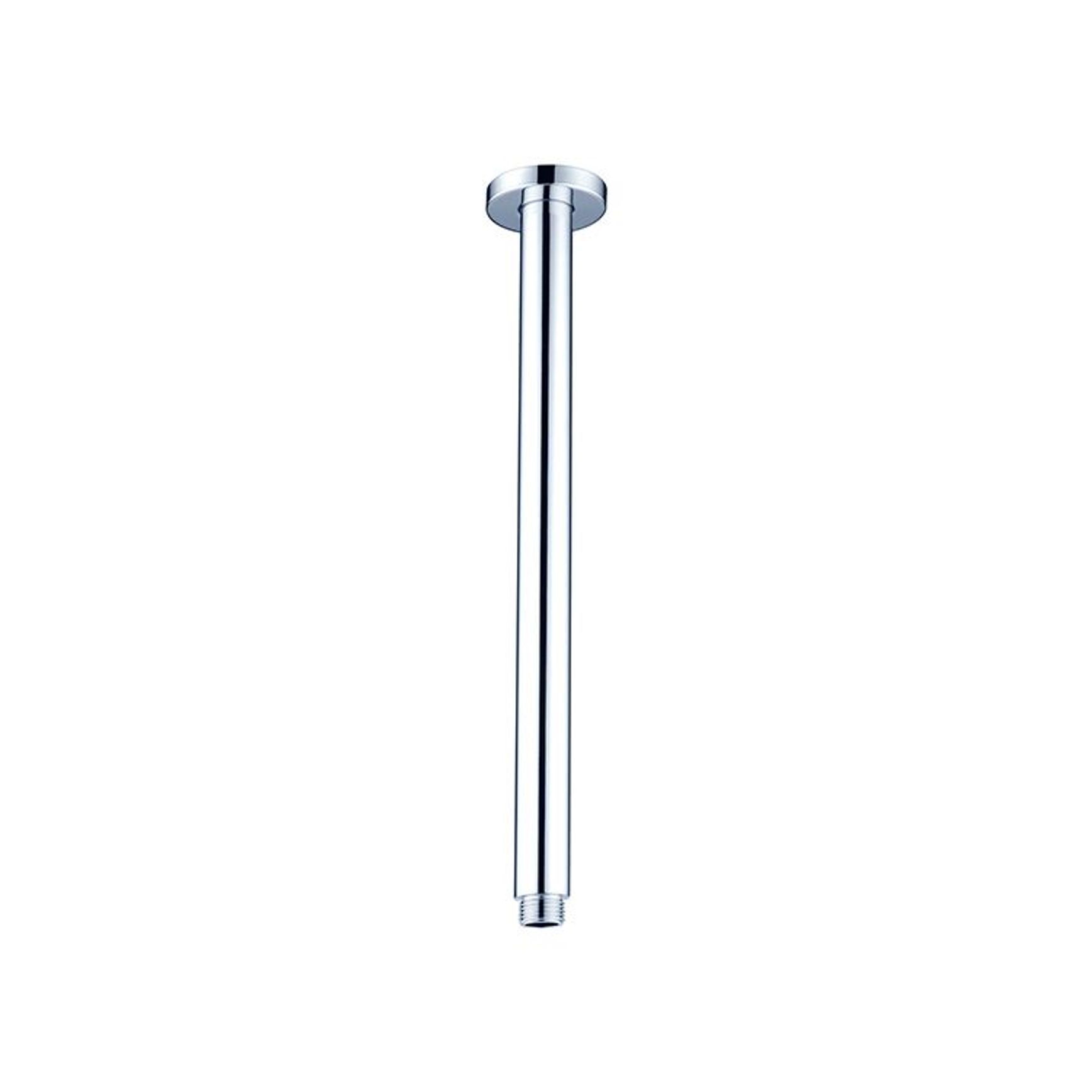 Round Ceiling Arm 300mm Length Chrome