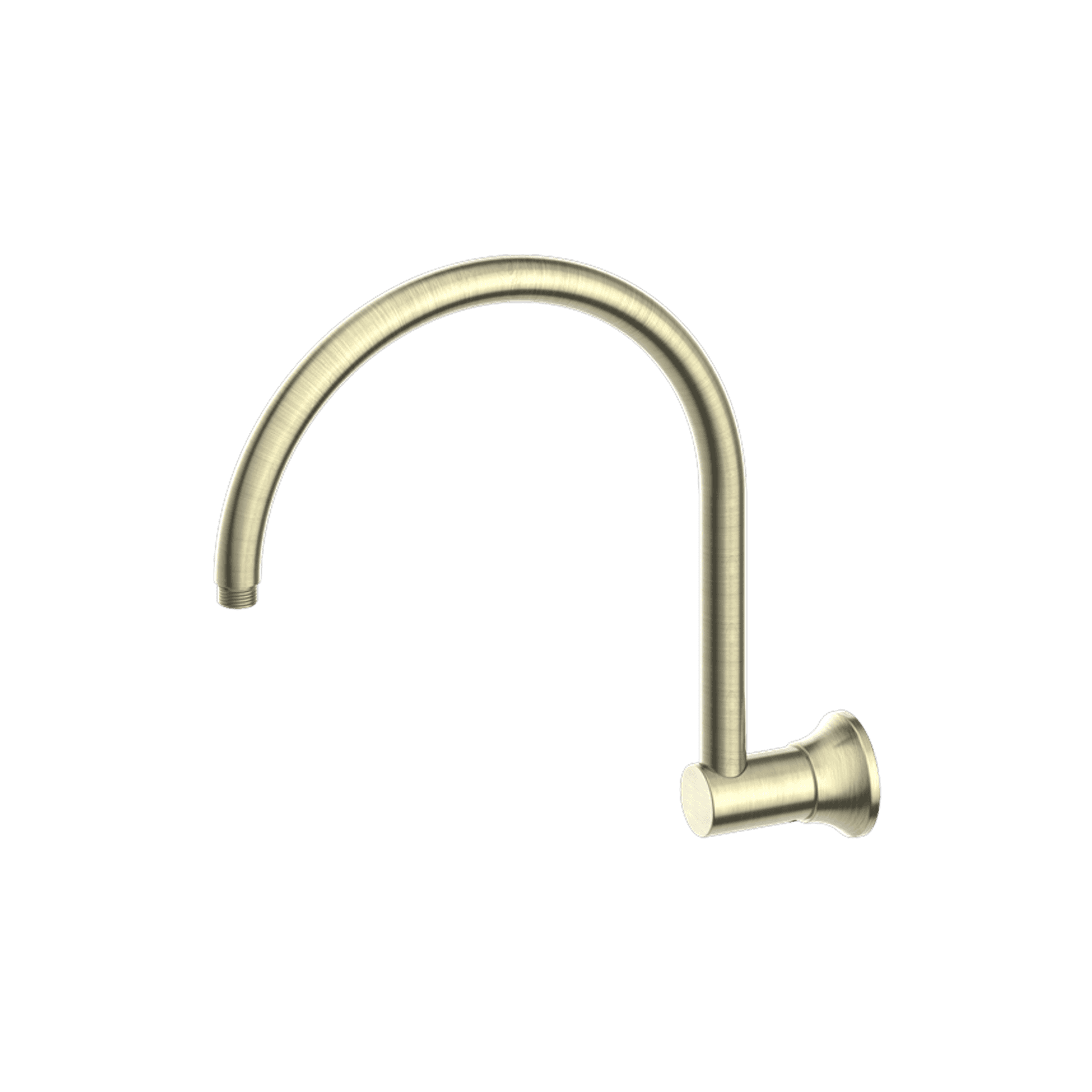 York Shower Arm Aged Brass