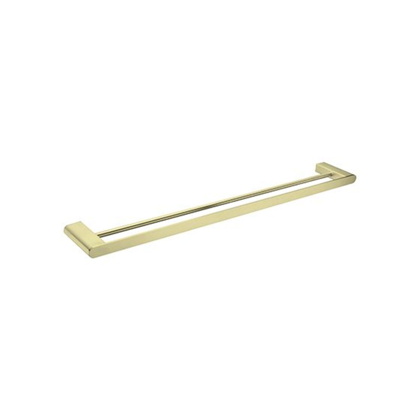 Bianca Double Towel Rail 800mm | Brushed Gold