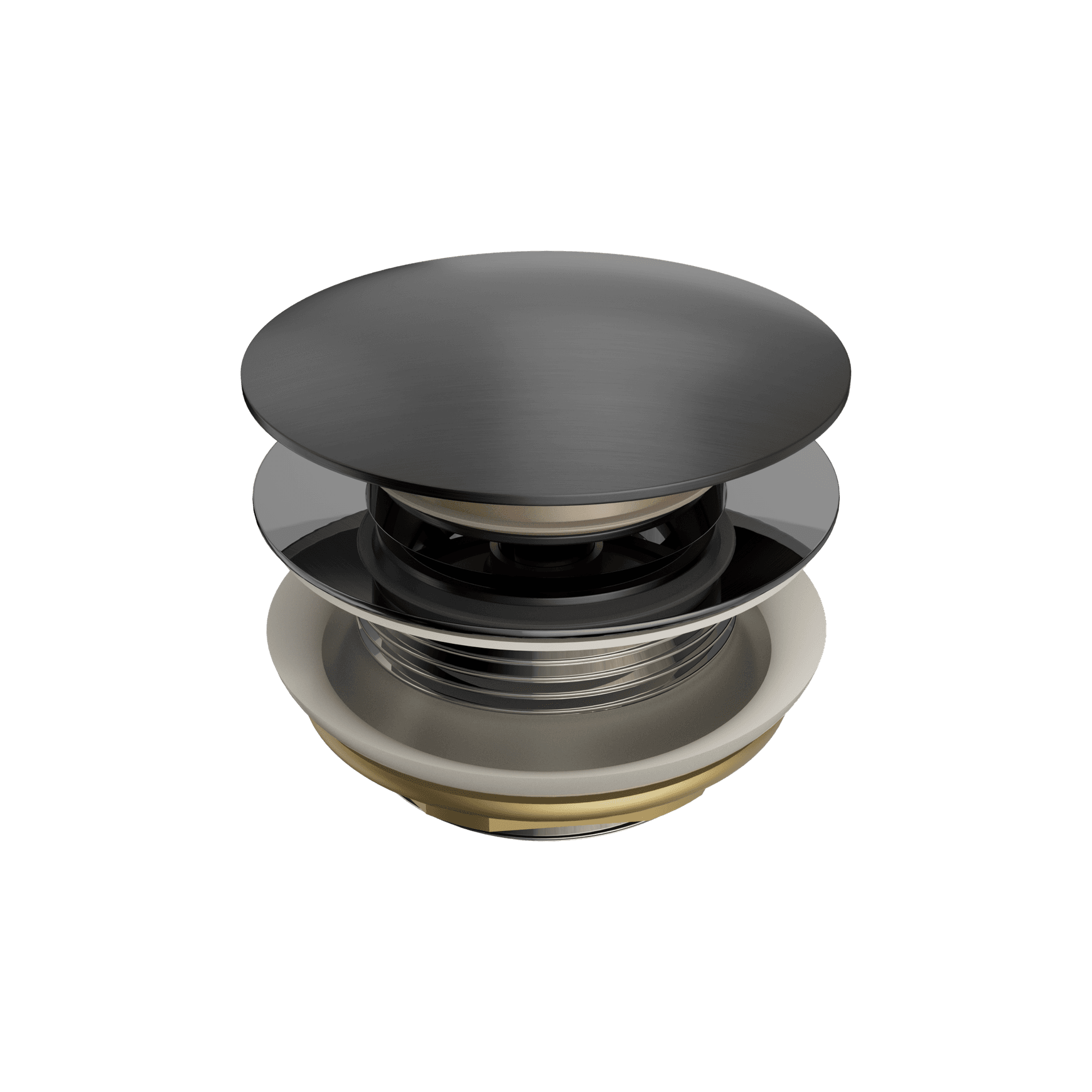 Short Pop Up Bath Waste 40mm Gun Metal
