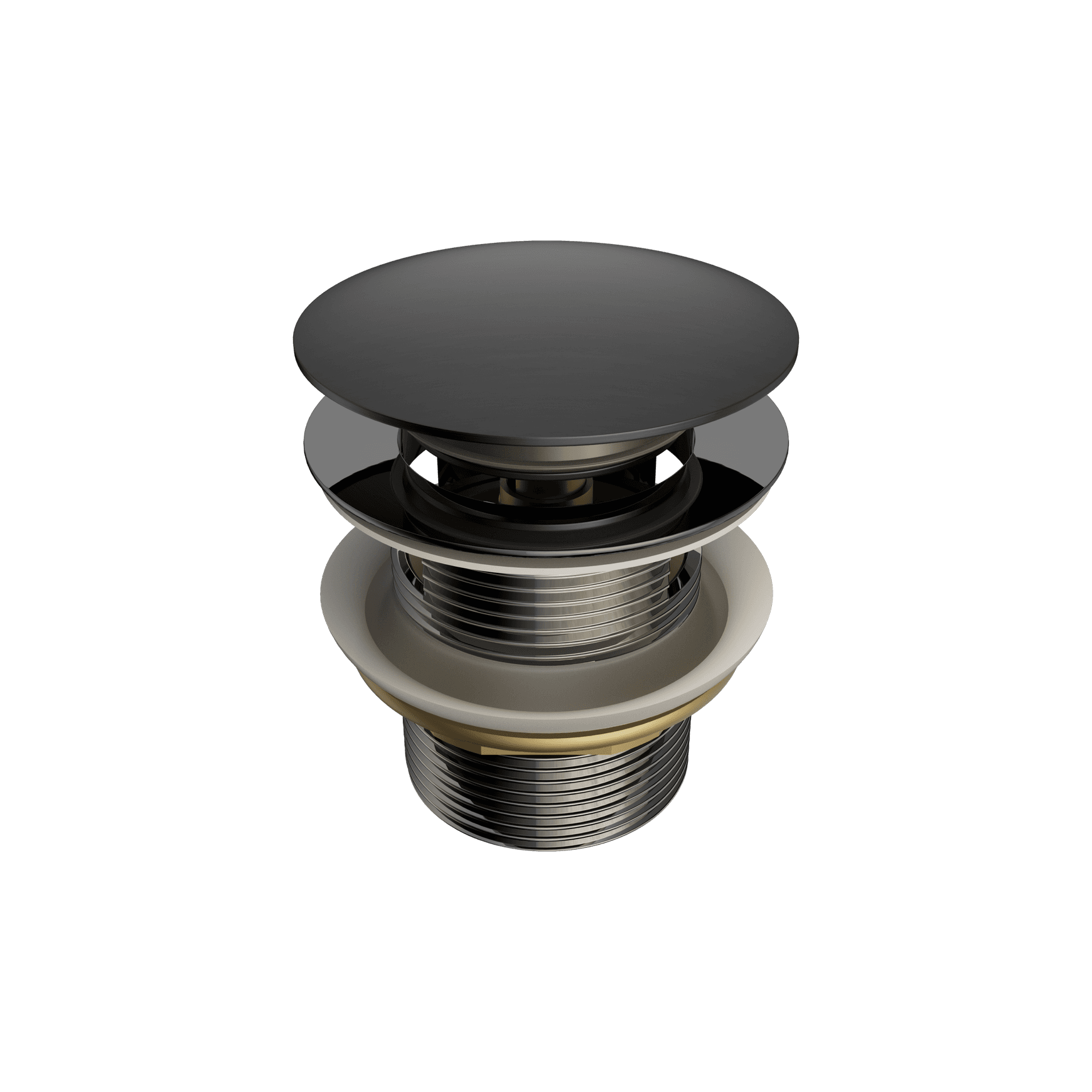 Pop Up Bath Waste 40mm With Overflow Graphite