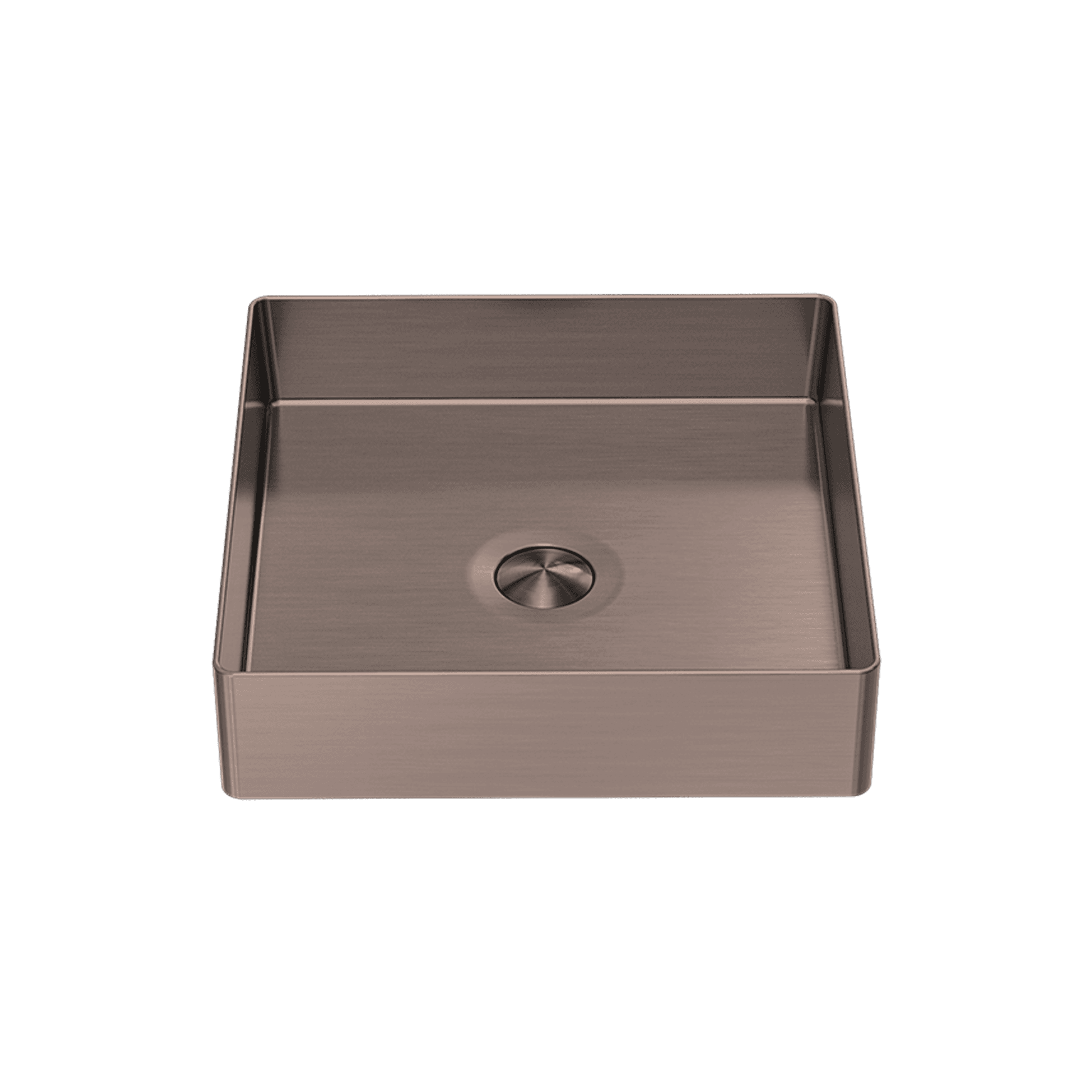 Opal Square 400mm Stainless Steel Basin Brushed Bronze